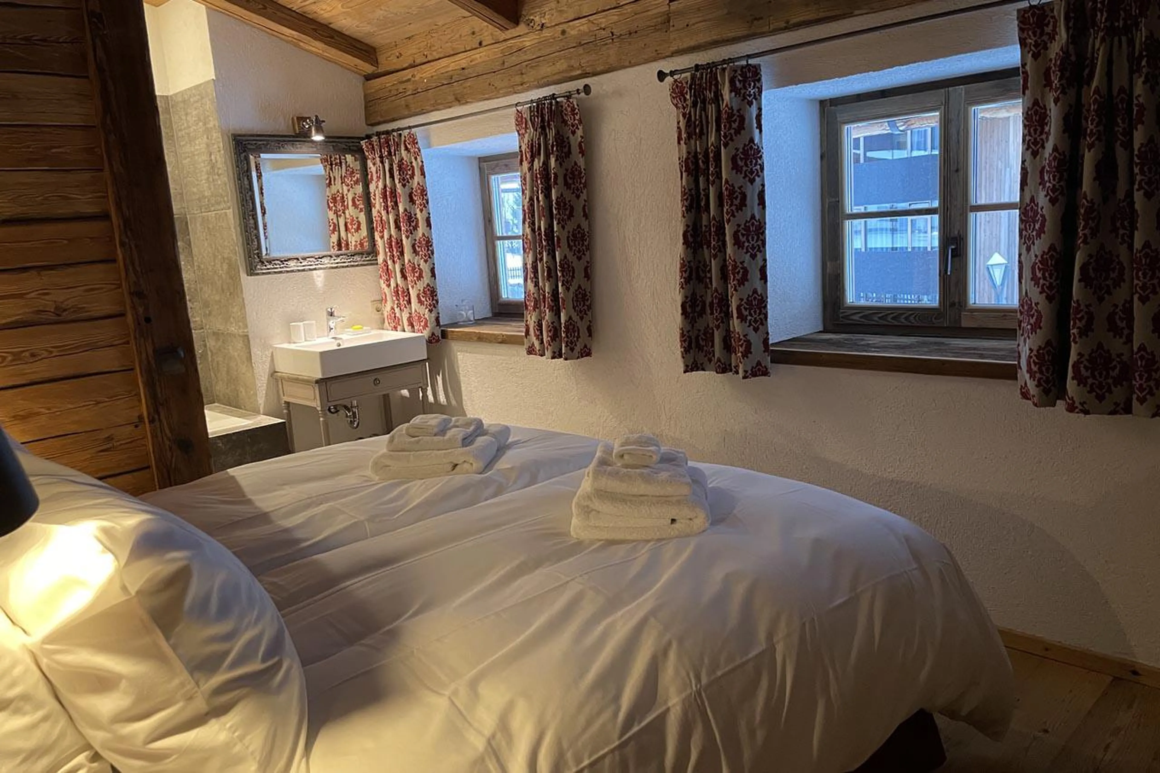 Cosy double bedroom at Chalet Tschoder in St Anton