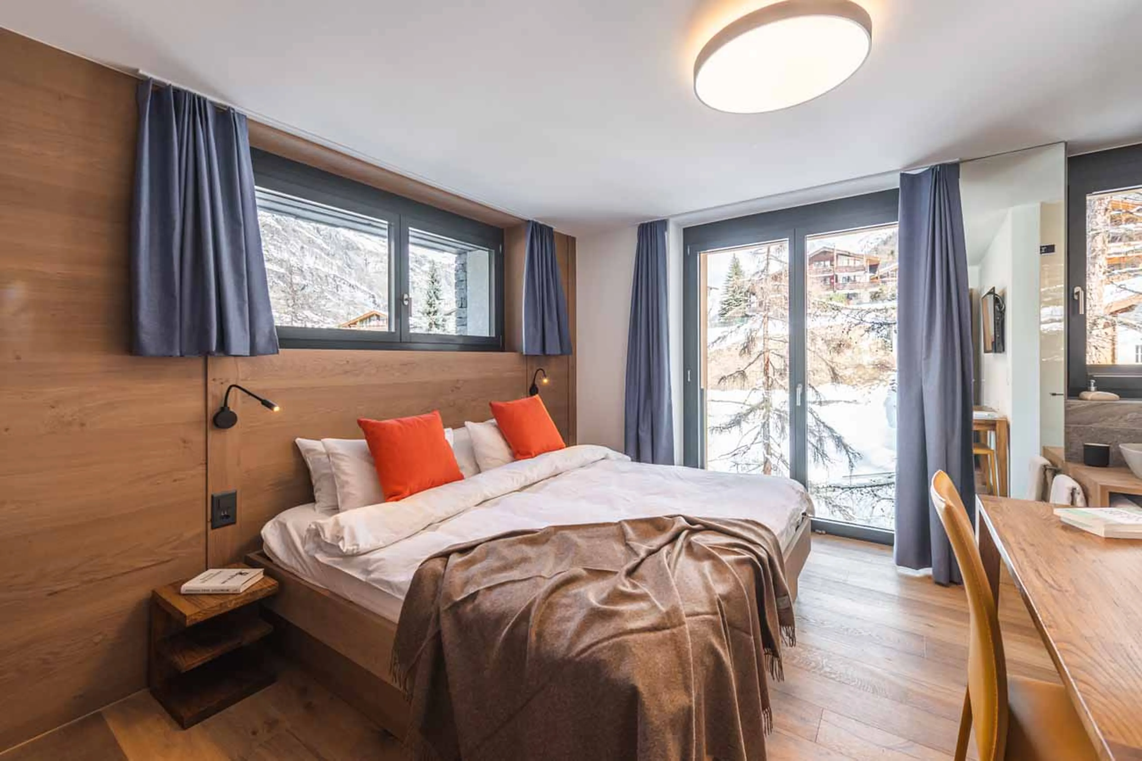 Bedroom three at Chalet Tuftra in Findelbach