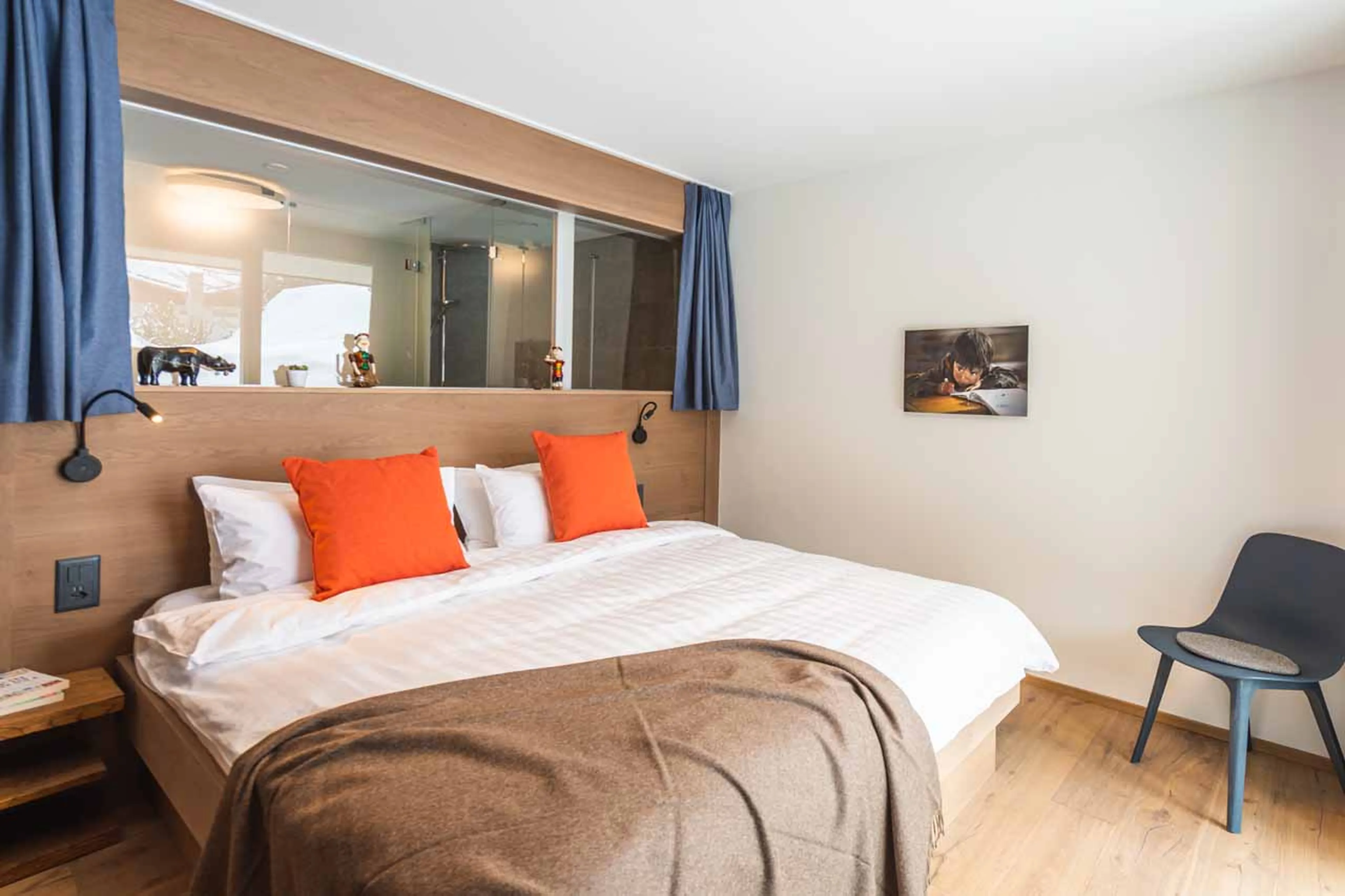 Bedroom four at Chalet Tuftra in Findelbach