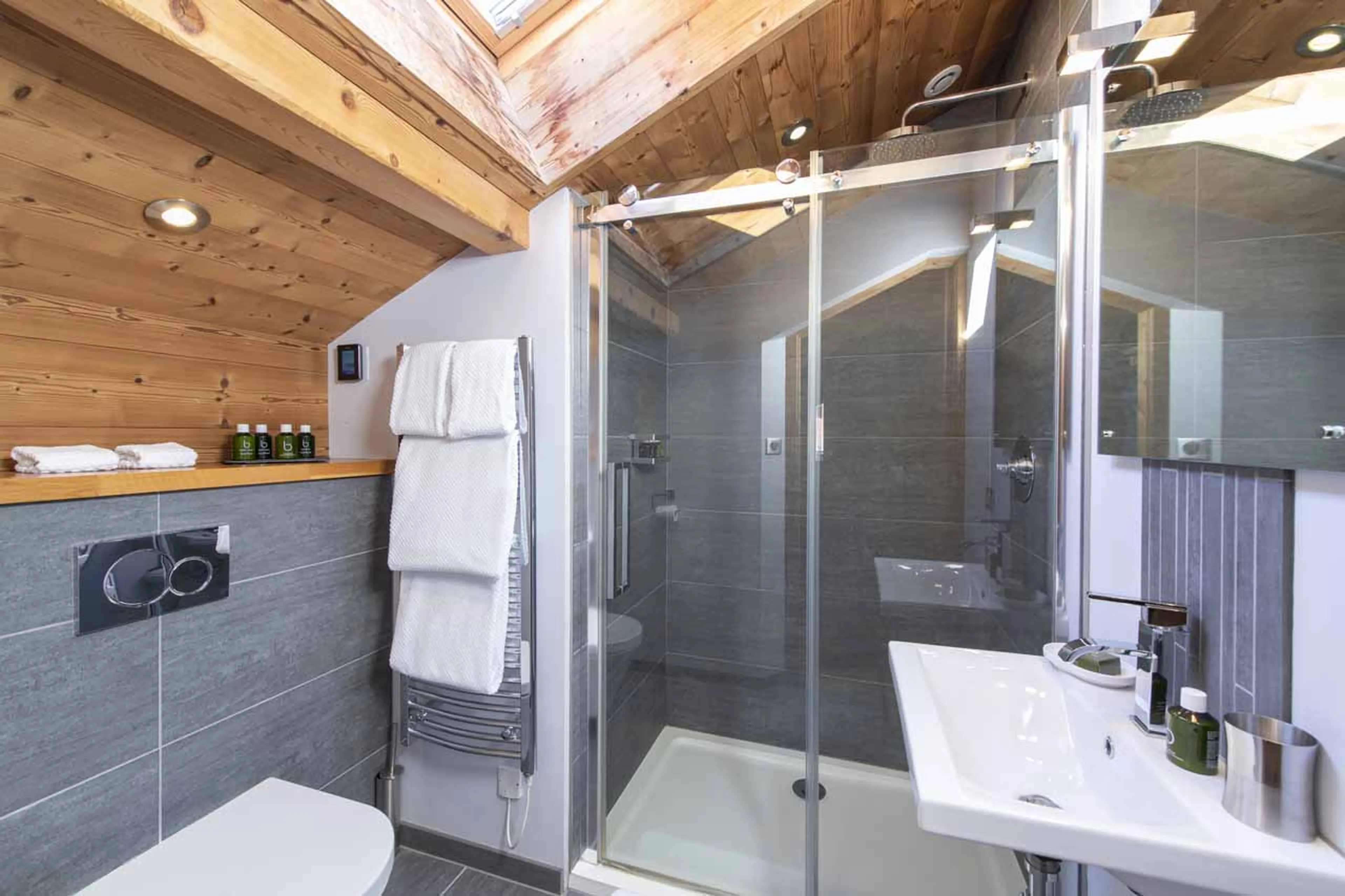 Bathroom two at Chalet Twenty26 in Morzine