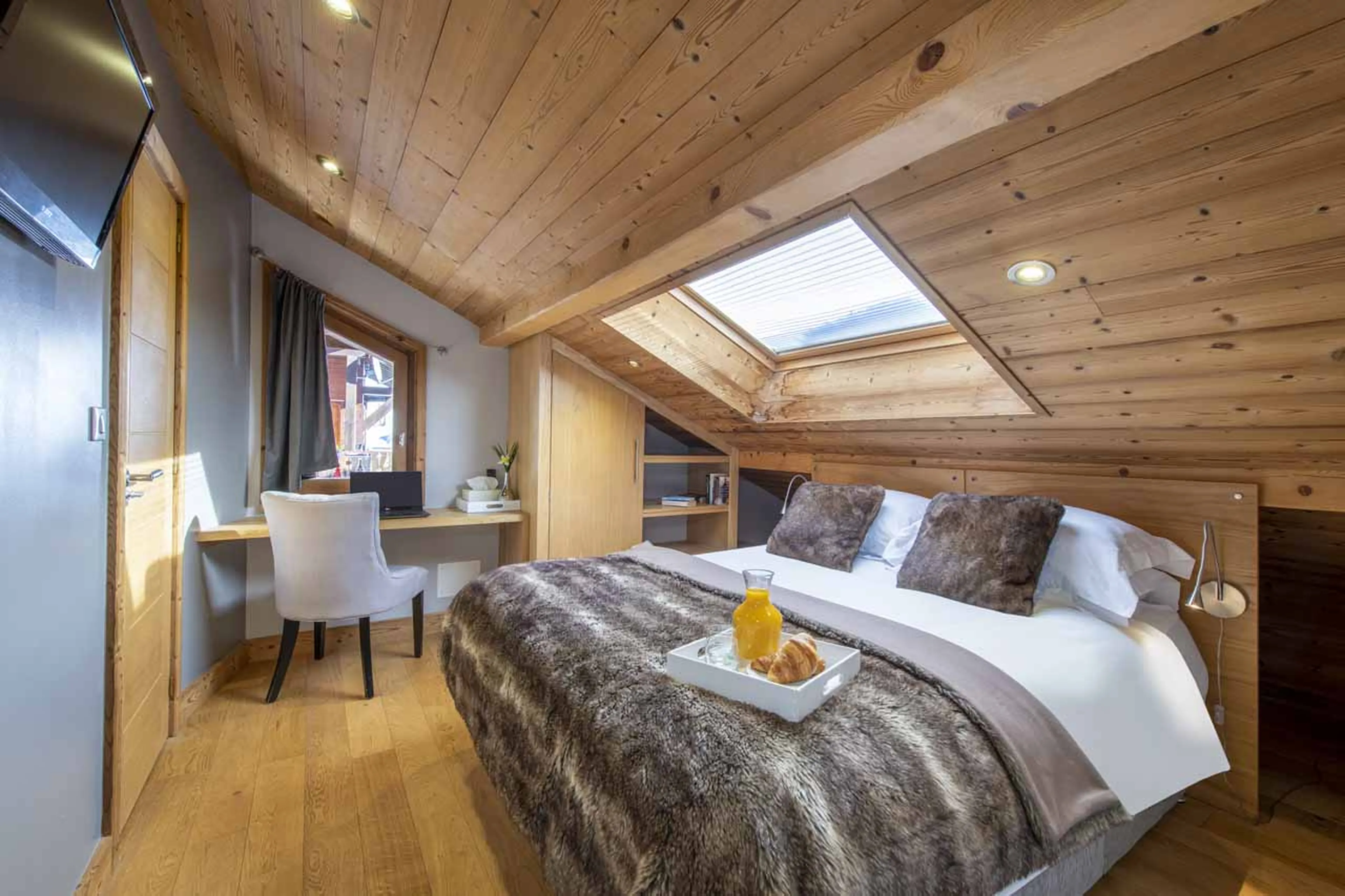 Bedroom two at Chalet Twenty26 in Morzine