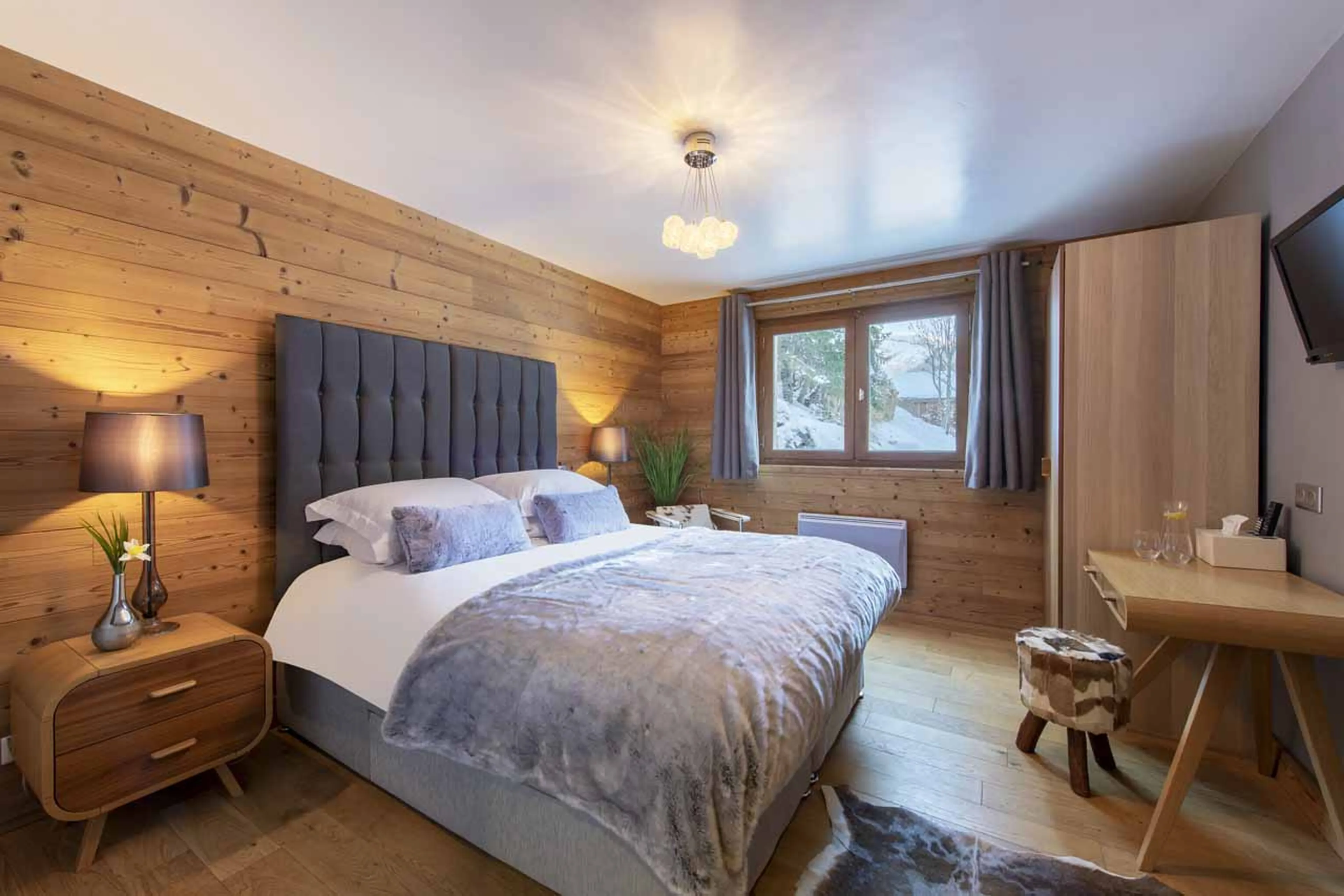 Bedroom five at Chalet Twenty26 in Morzine