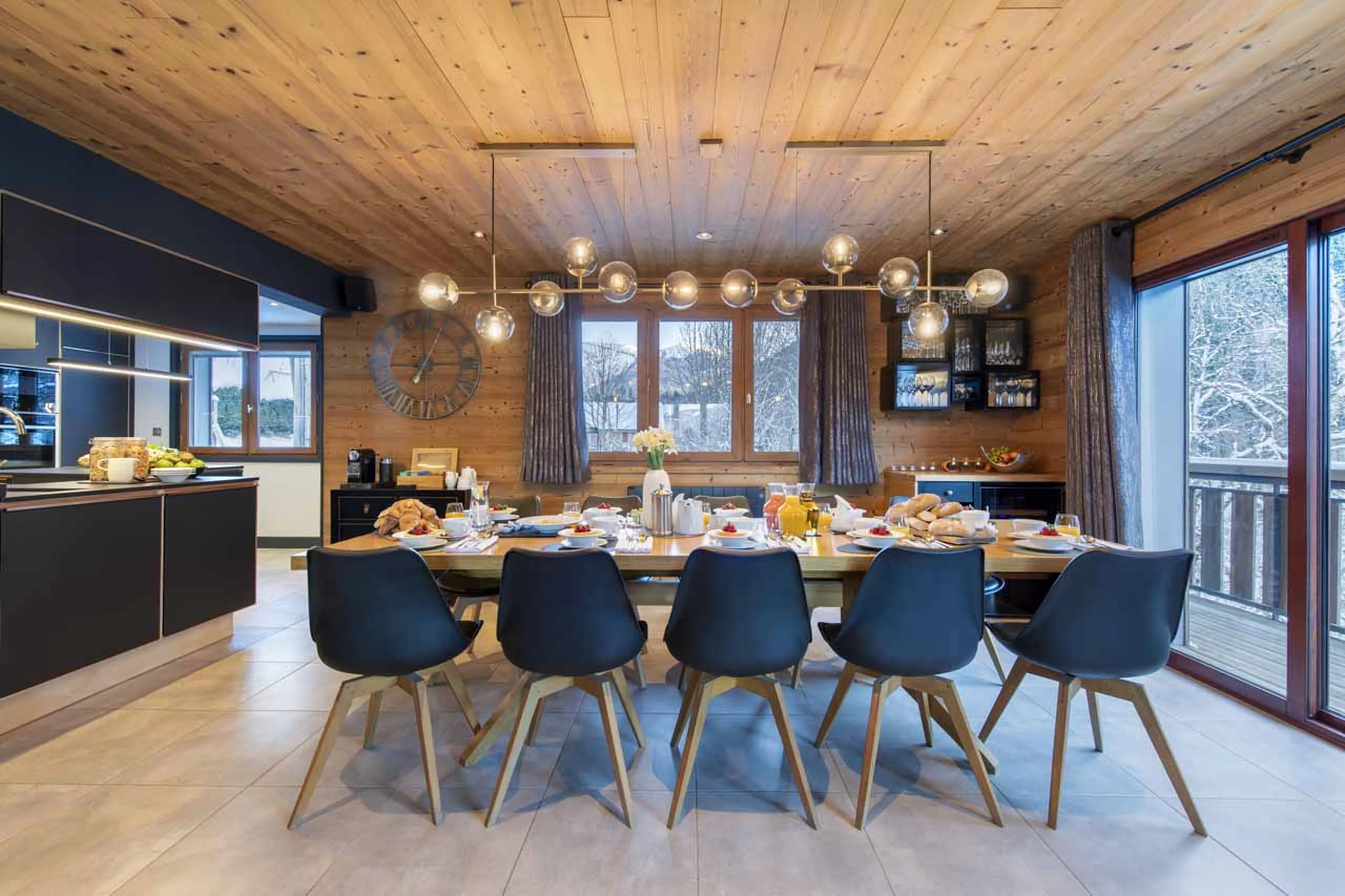 Dining table at Chalet Twenty26 in Morzine