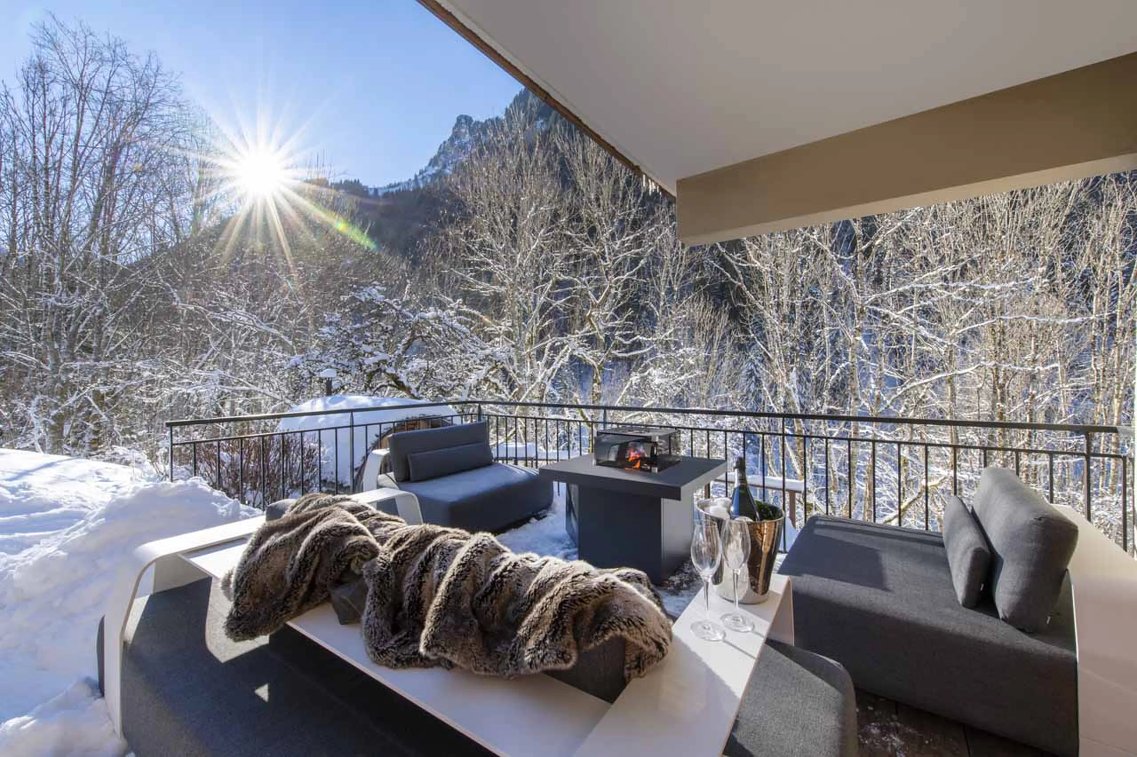 Terrace at Chalet Twenty26 in Morzine