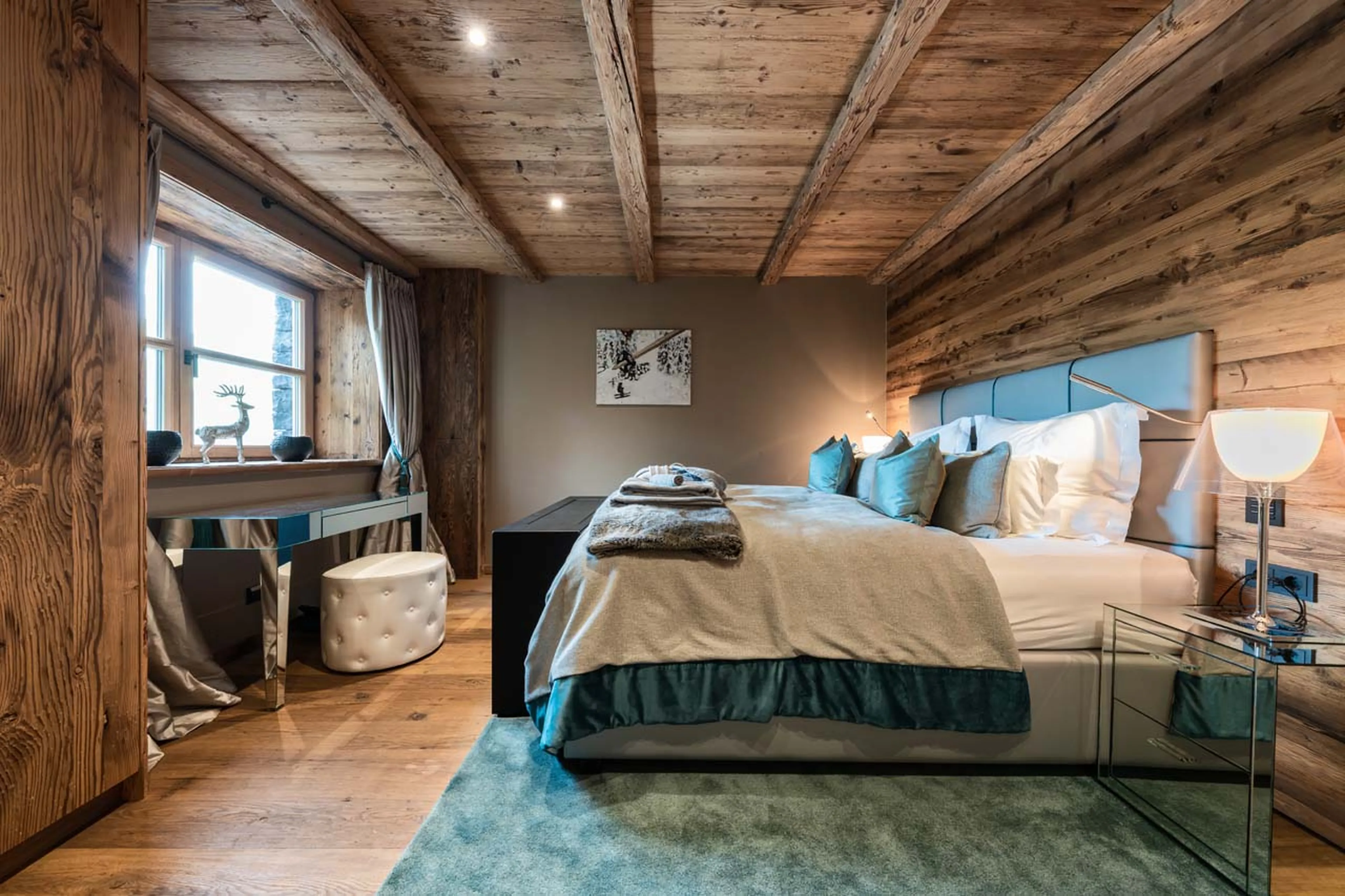 Bedroom three at Chalet Uberhaus in Lech
