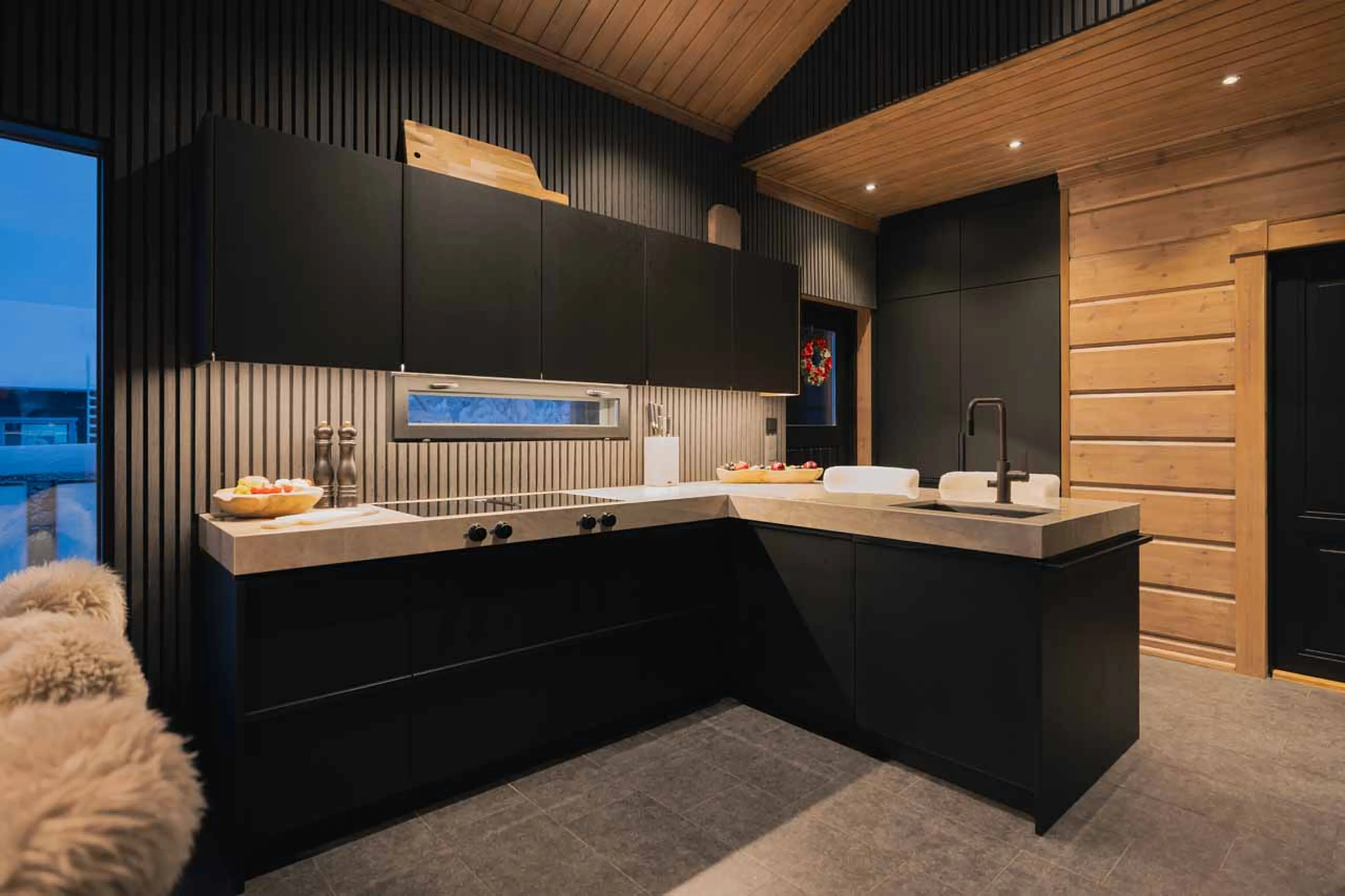 Kitchen at Chalet Utsu in Finland