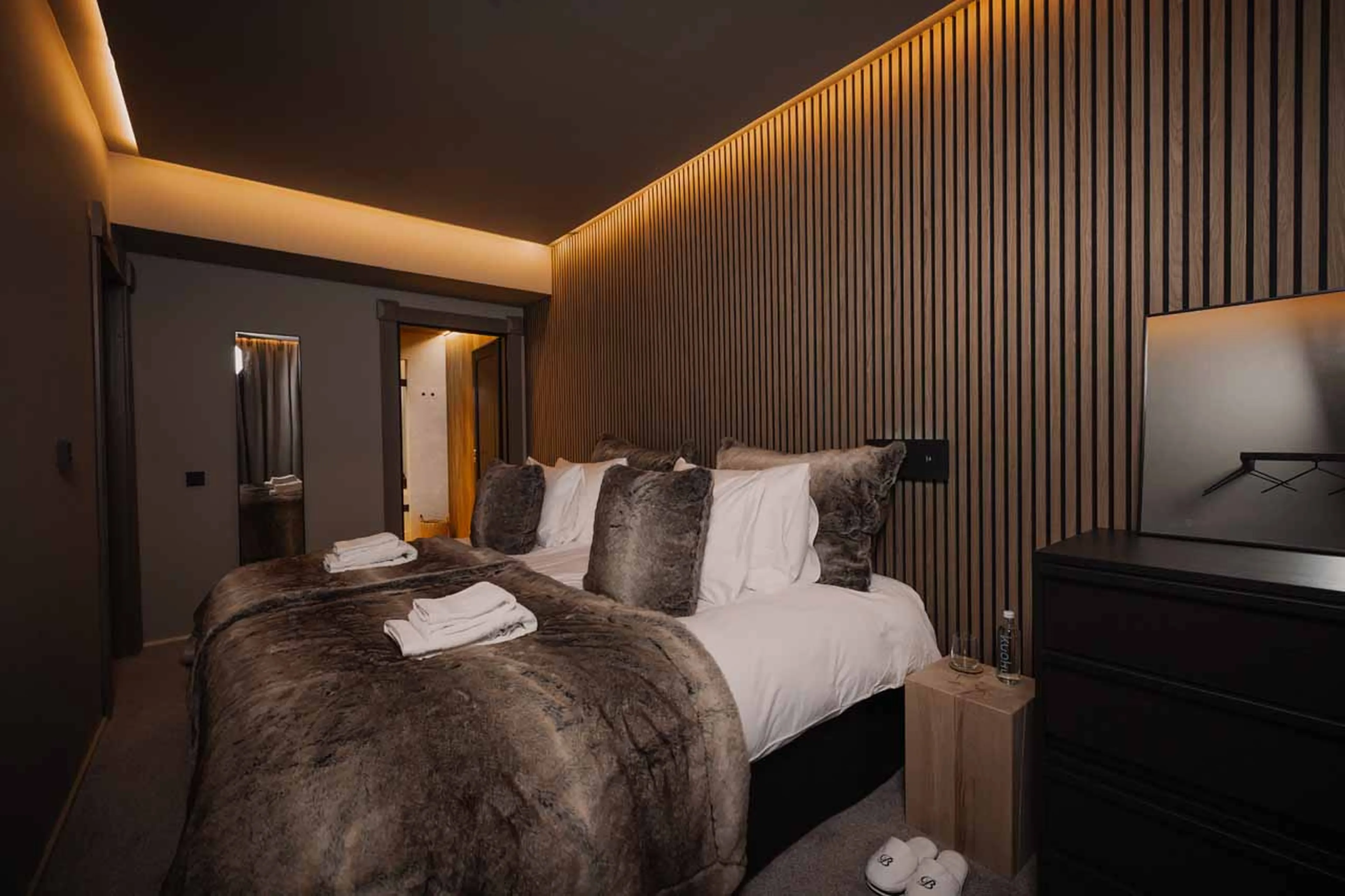 Bedroom two at Chalet Utsu in Levi, Finland