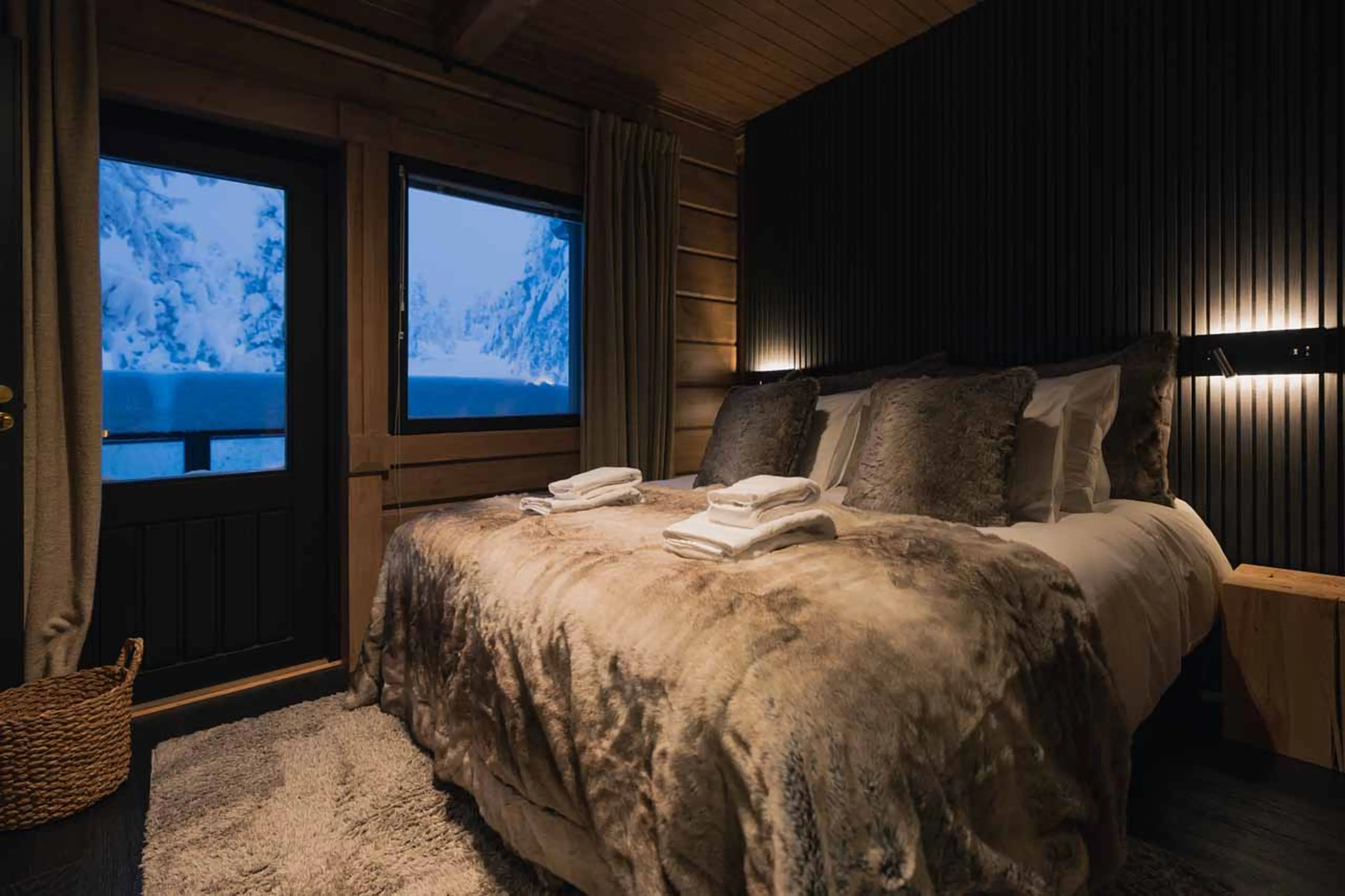 Bedroom four at Chalet Utsu in Levi, Finland