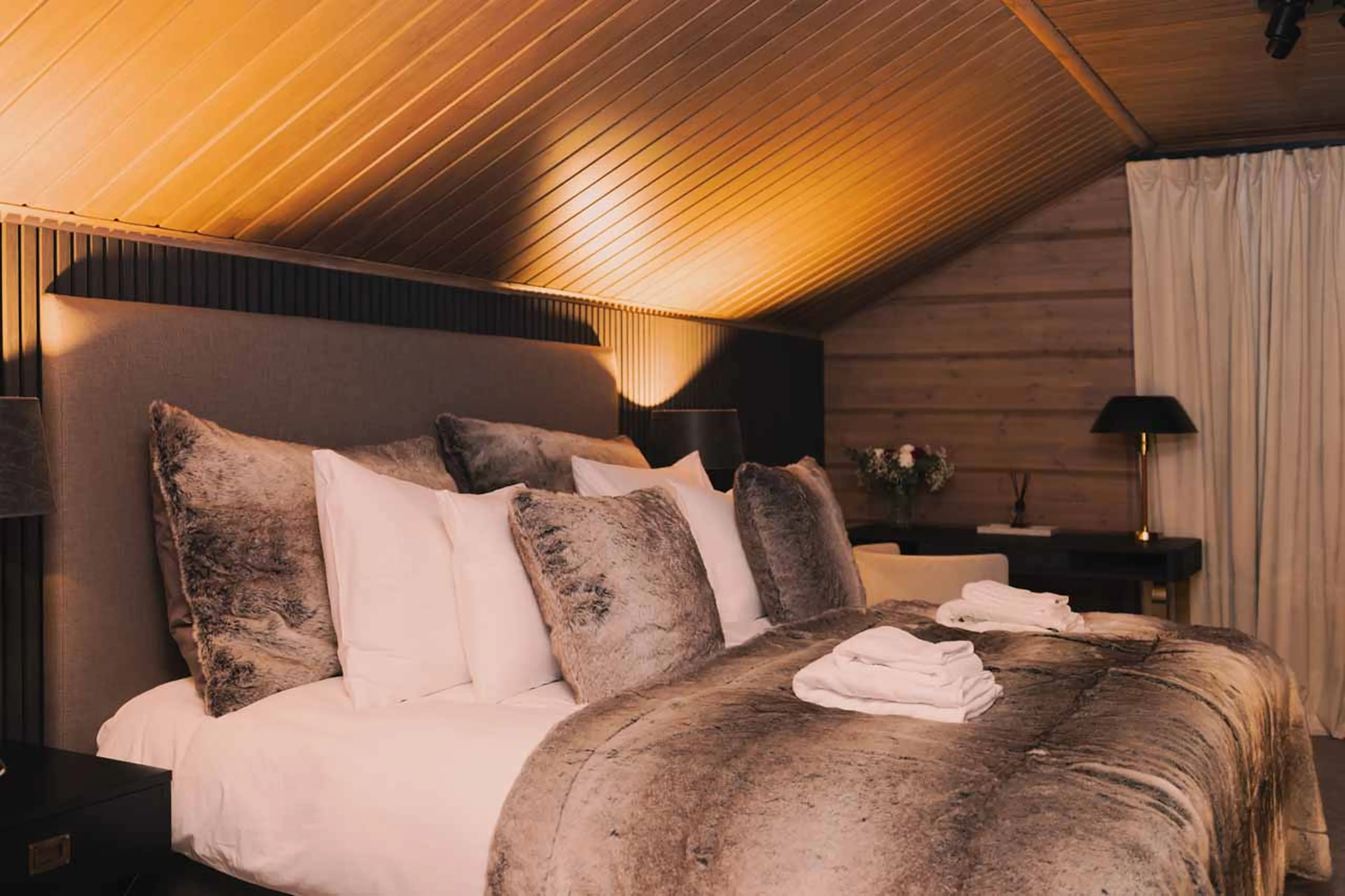 Bedroom five at Chalet Utsu in Levi, Finland