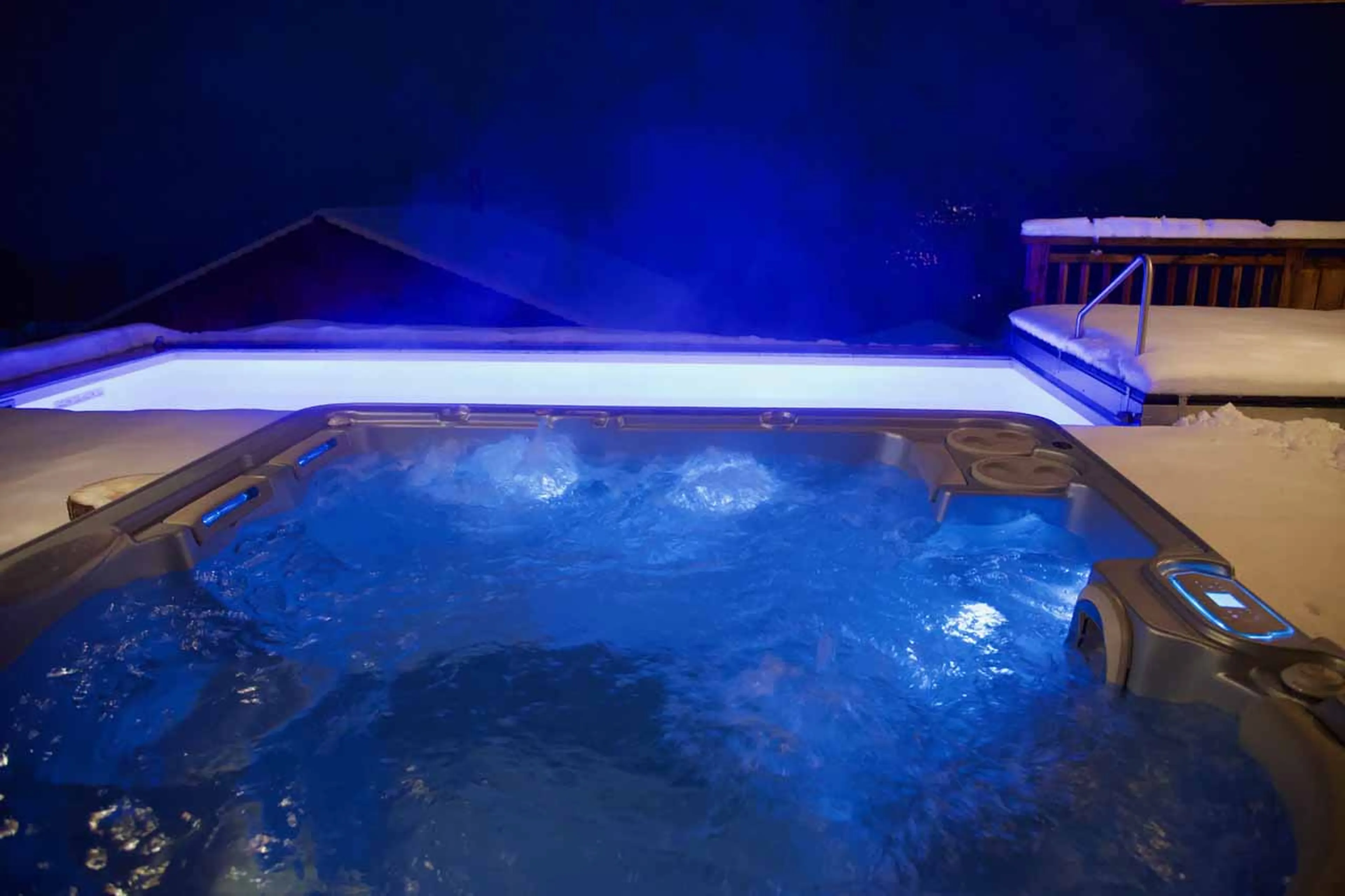Outdoor Jacuzzi at Chalet V in La Tzoumaz