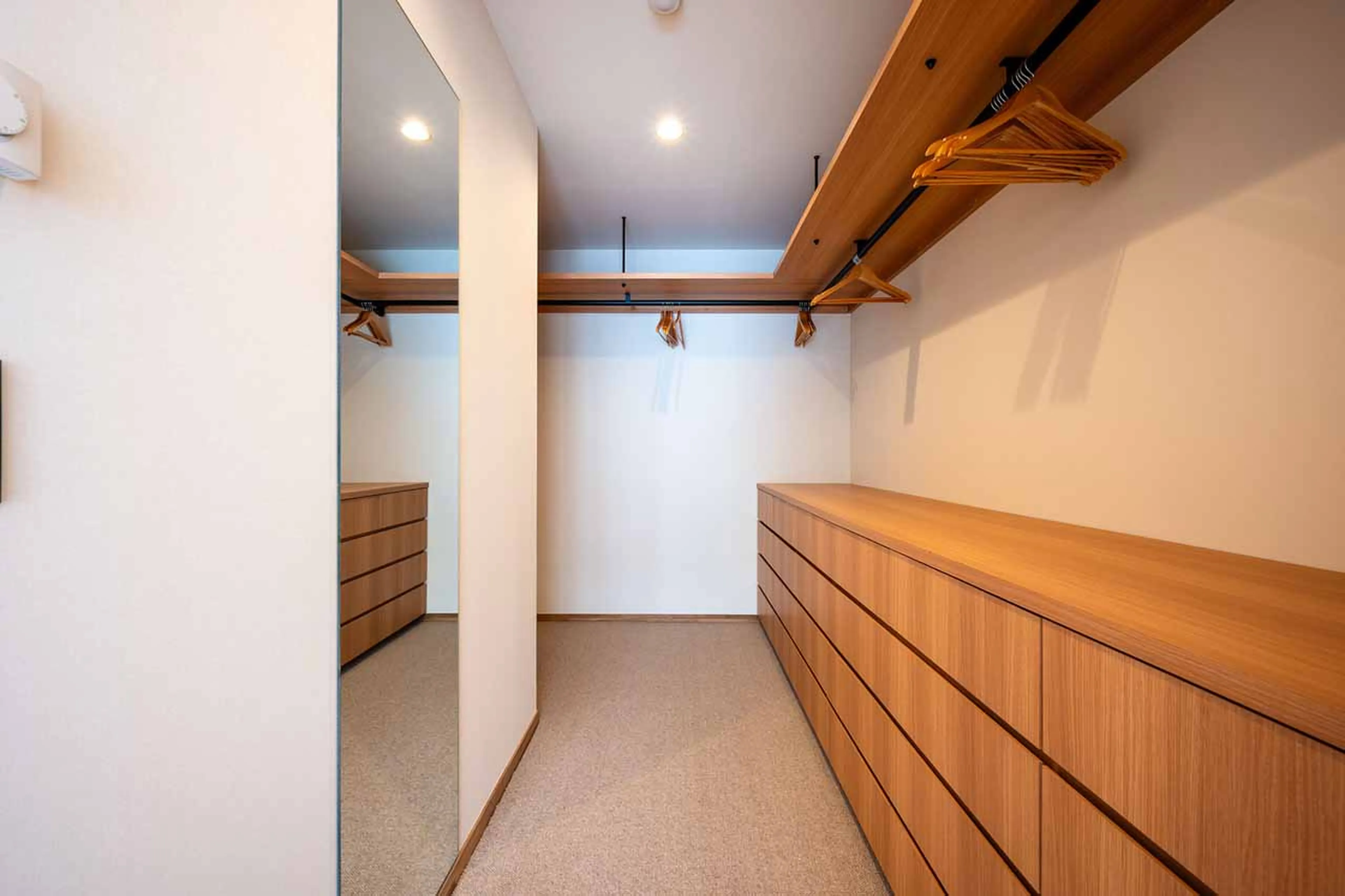 Bedroom 2 dressing area at the V Residence in Niseko