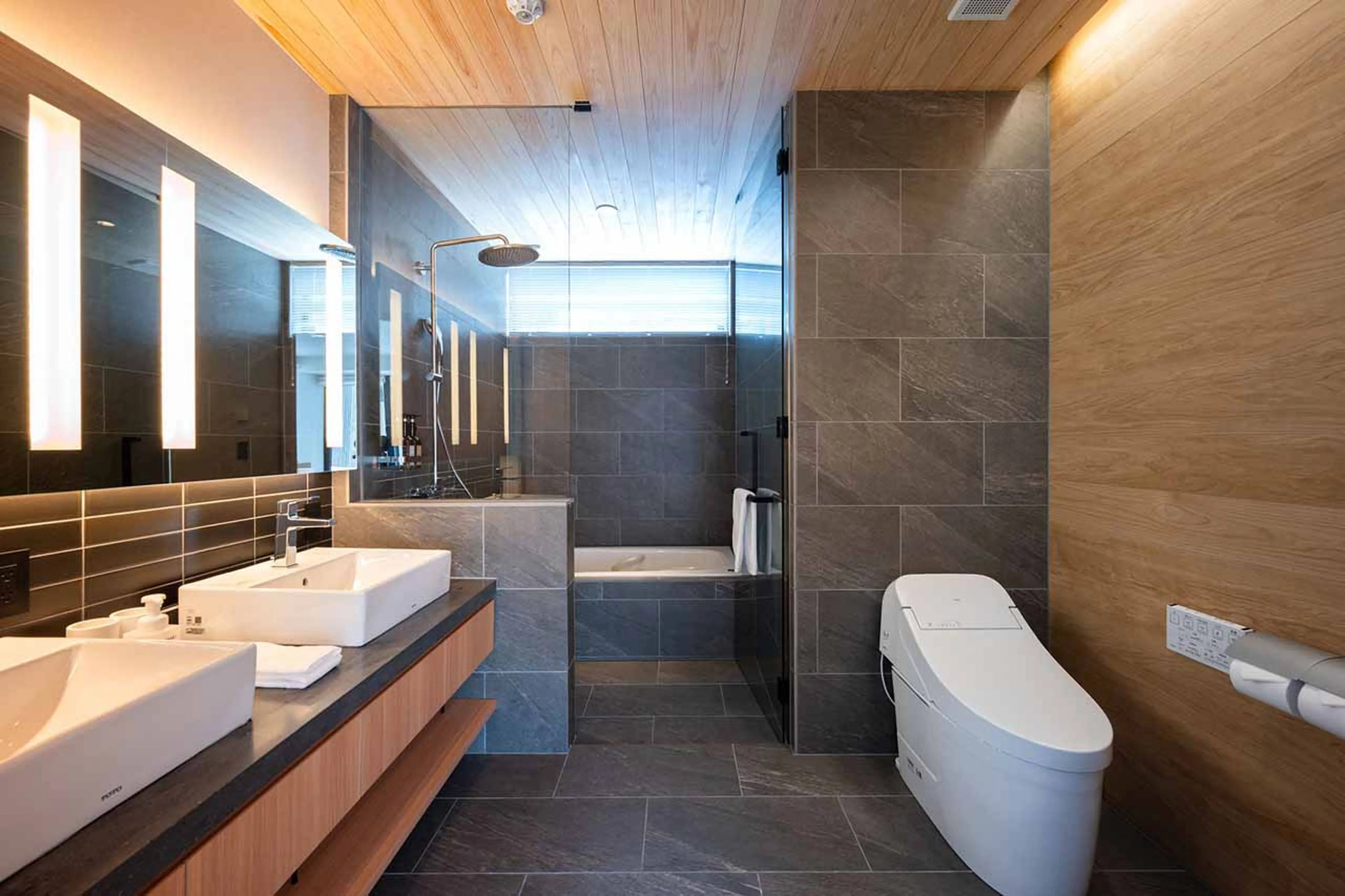 Bedroom 2 en-suite at the V Residence in Niseko