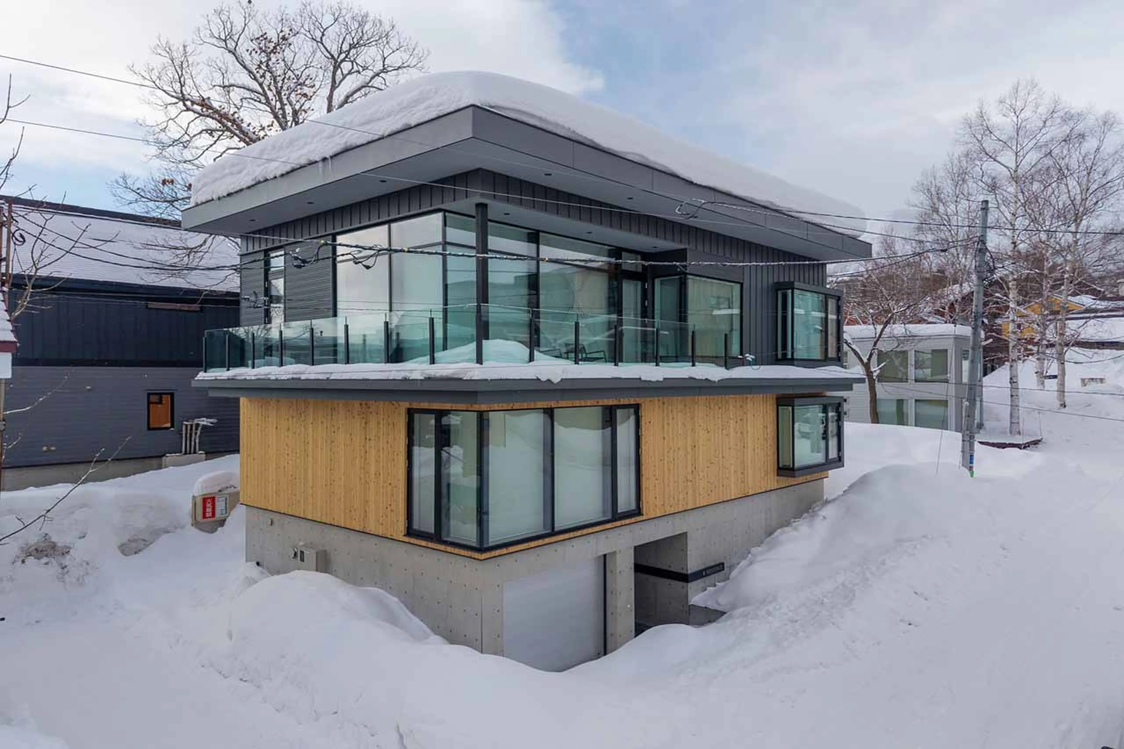 Exterior at the V Residence in Niseko