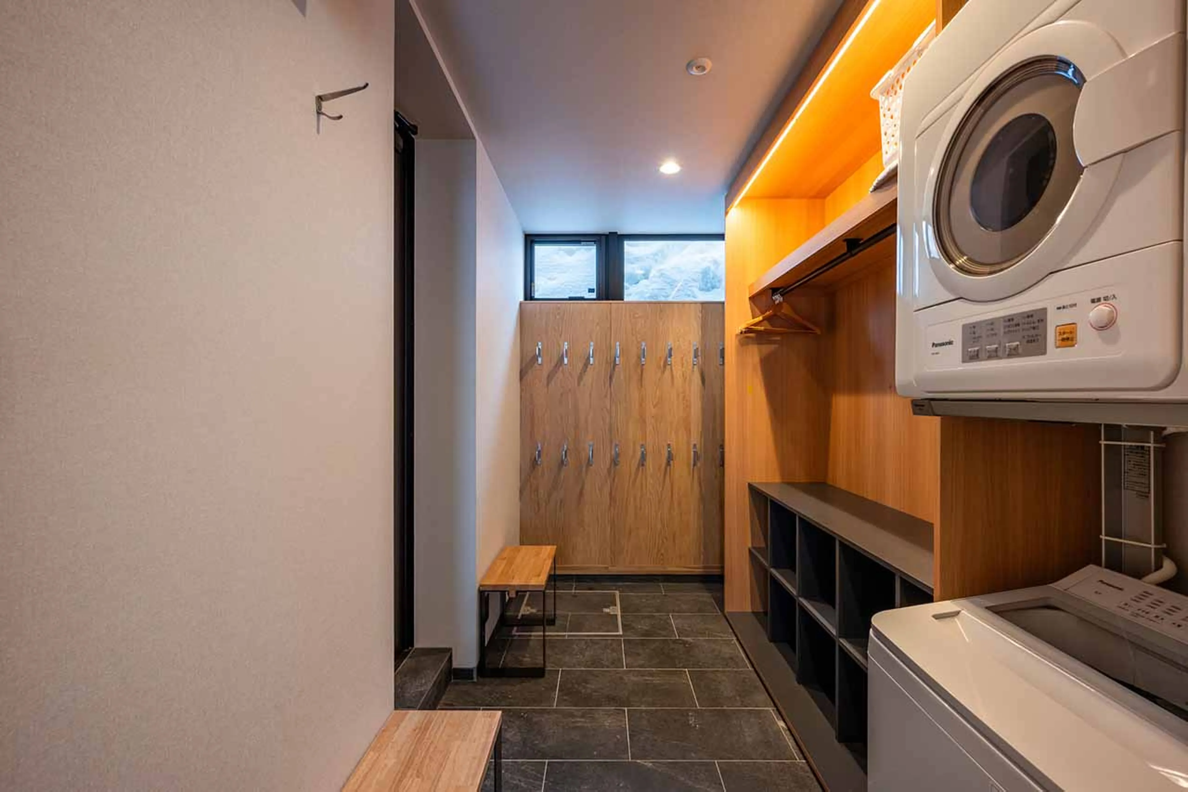 Ski room at the V Residence in Niseko