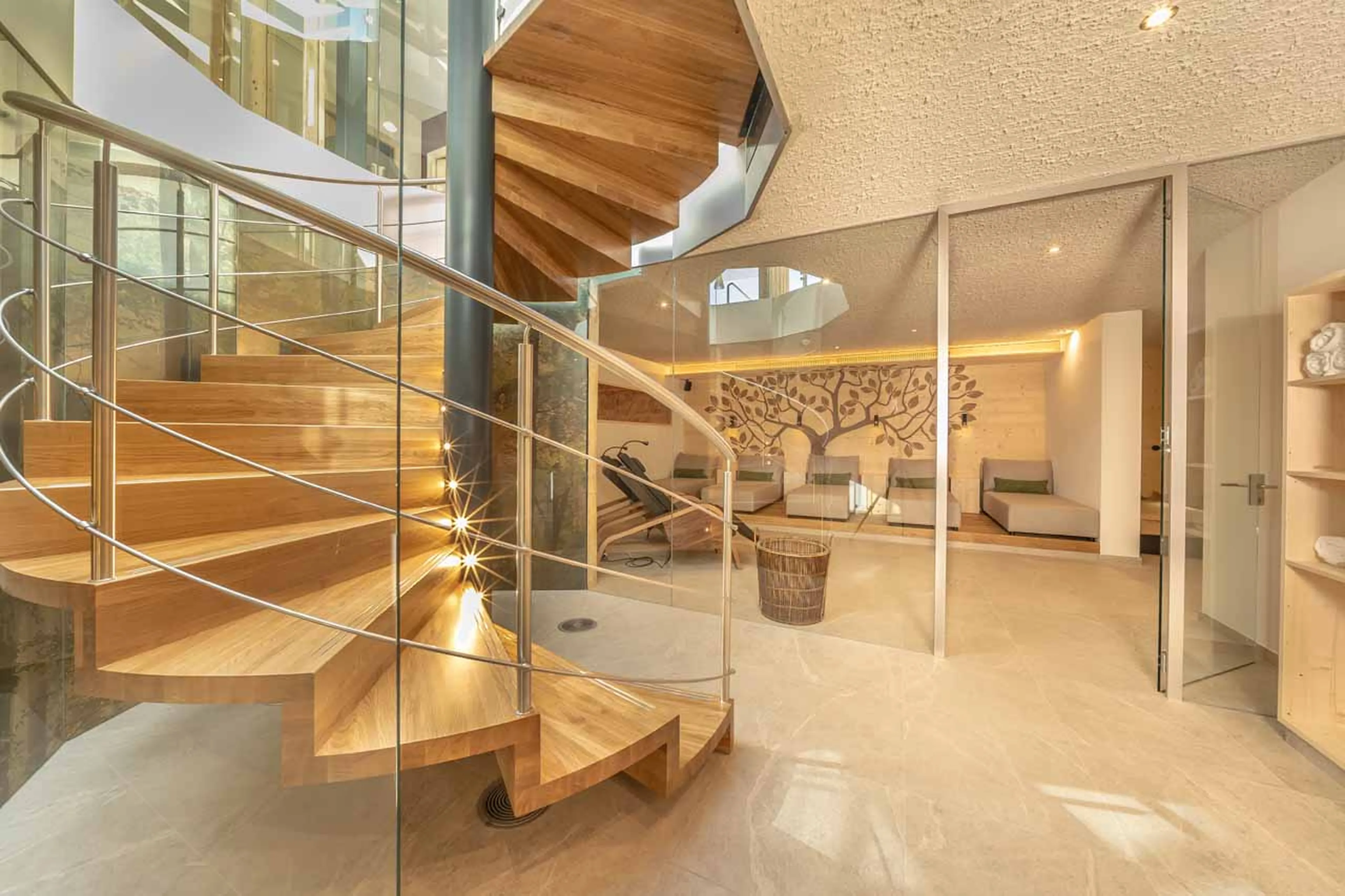 Sauna area at The Loft in Val Gardena