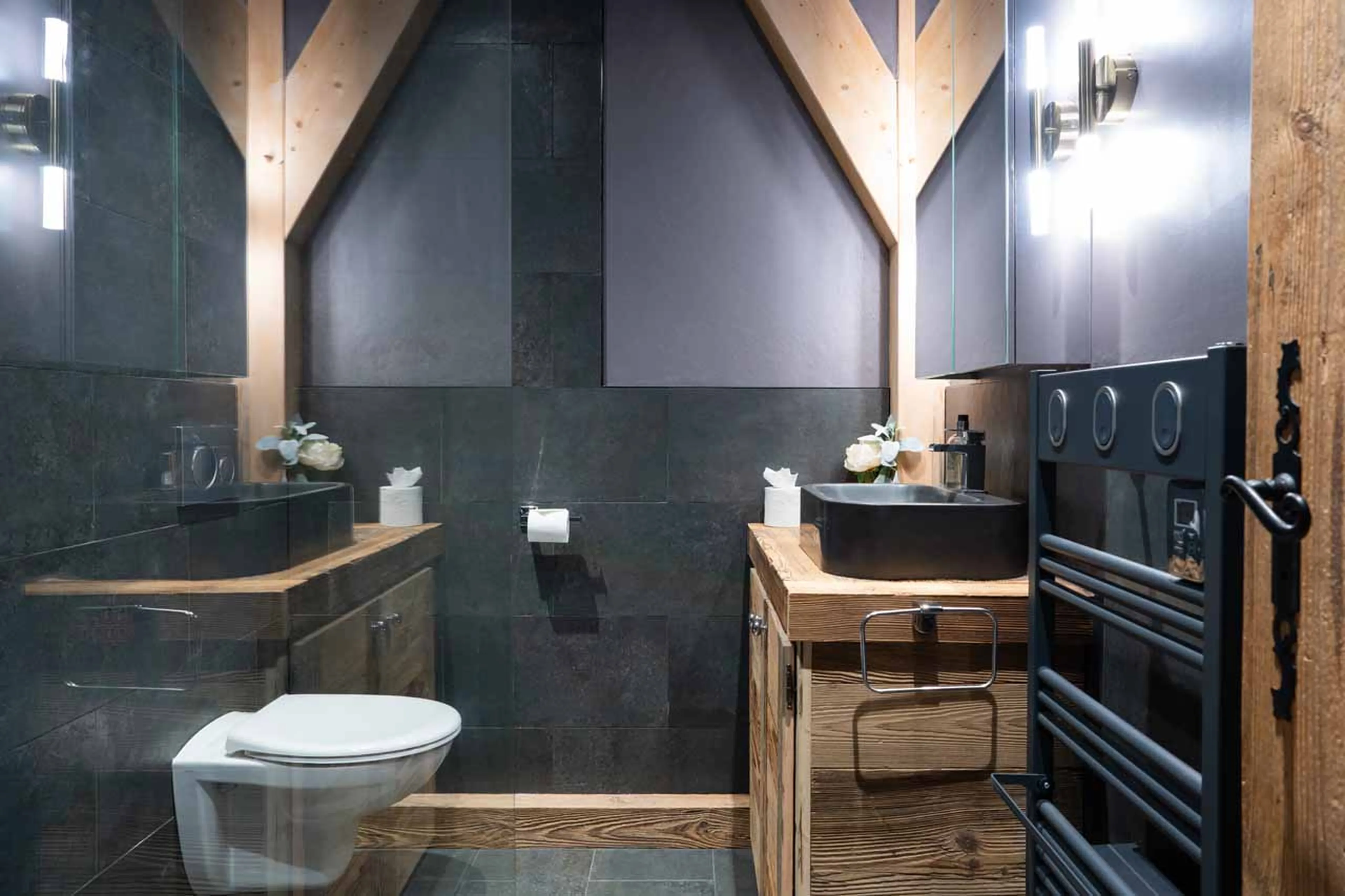 Shower room two at Chalet Valambrun in Les Gets