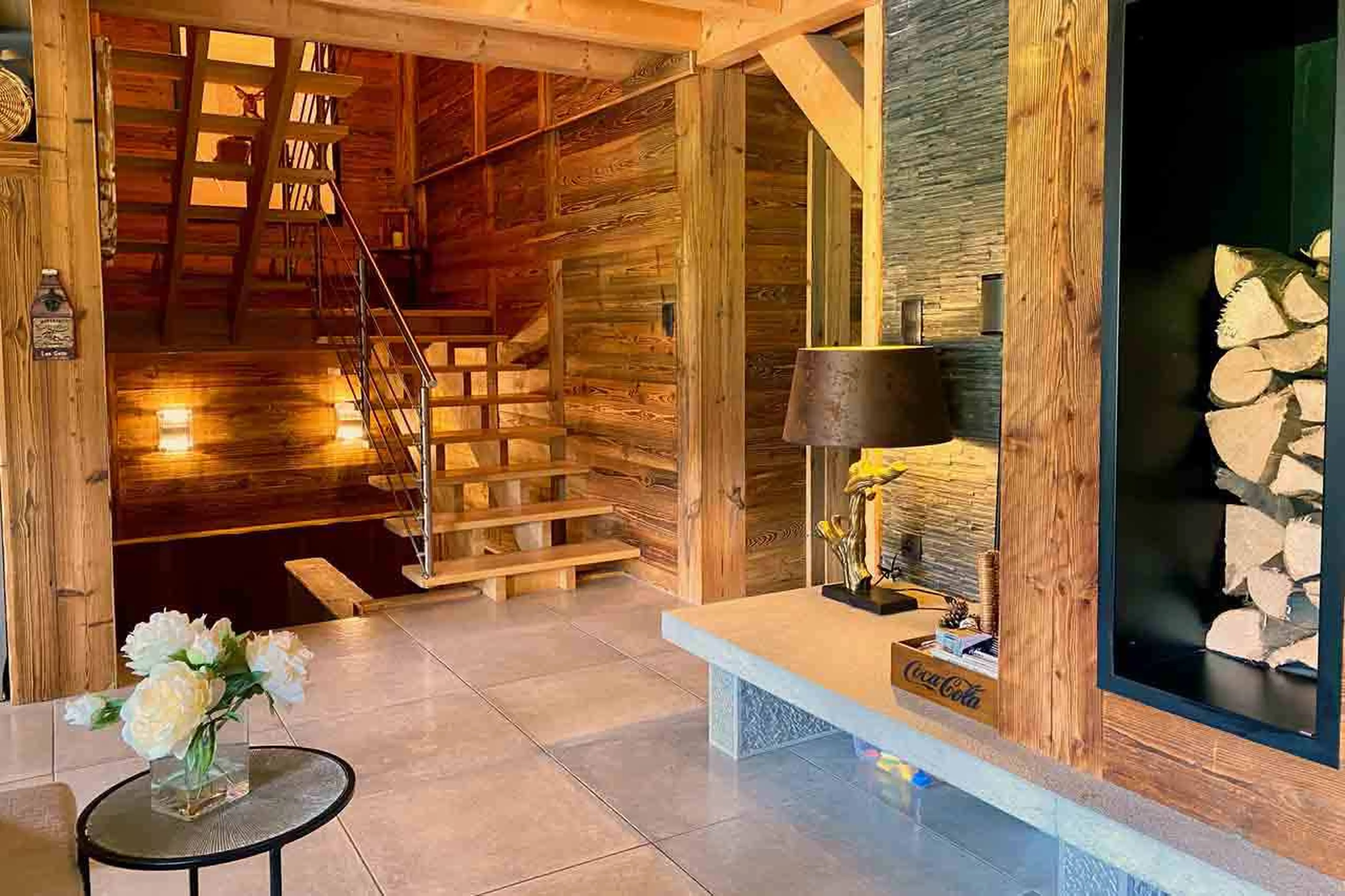 Staircase at Chalet Valambrun in Les Gets