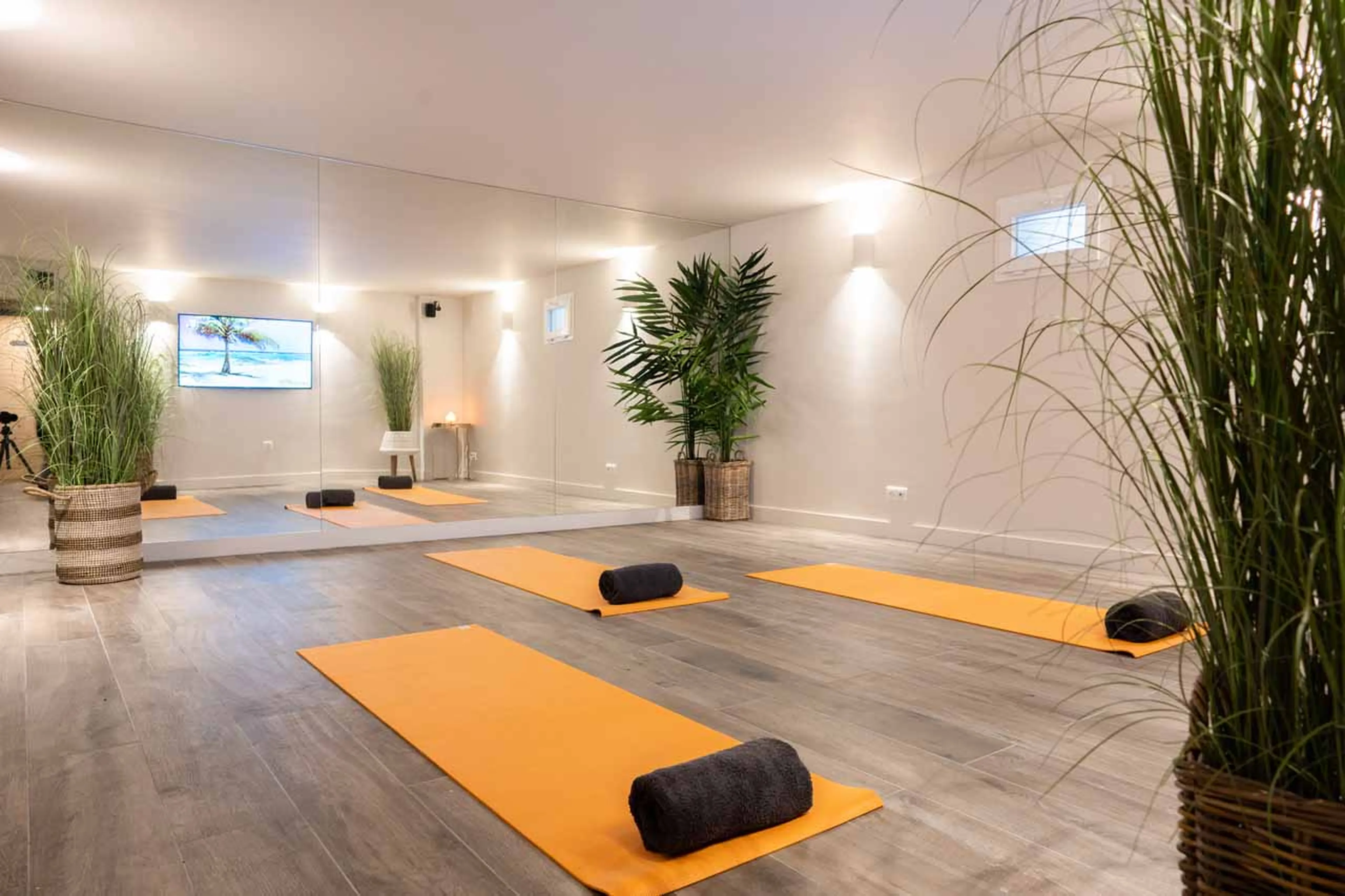 Yoga/fitness area at Chalet Valambrun in Les Gets