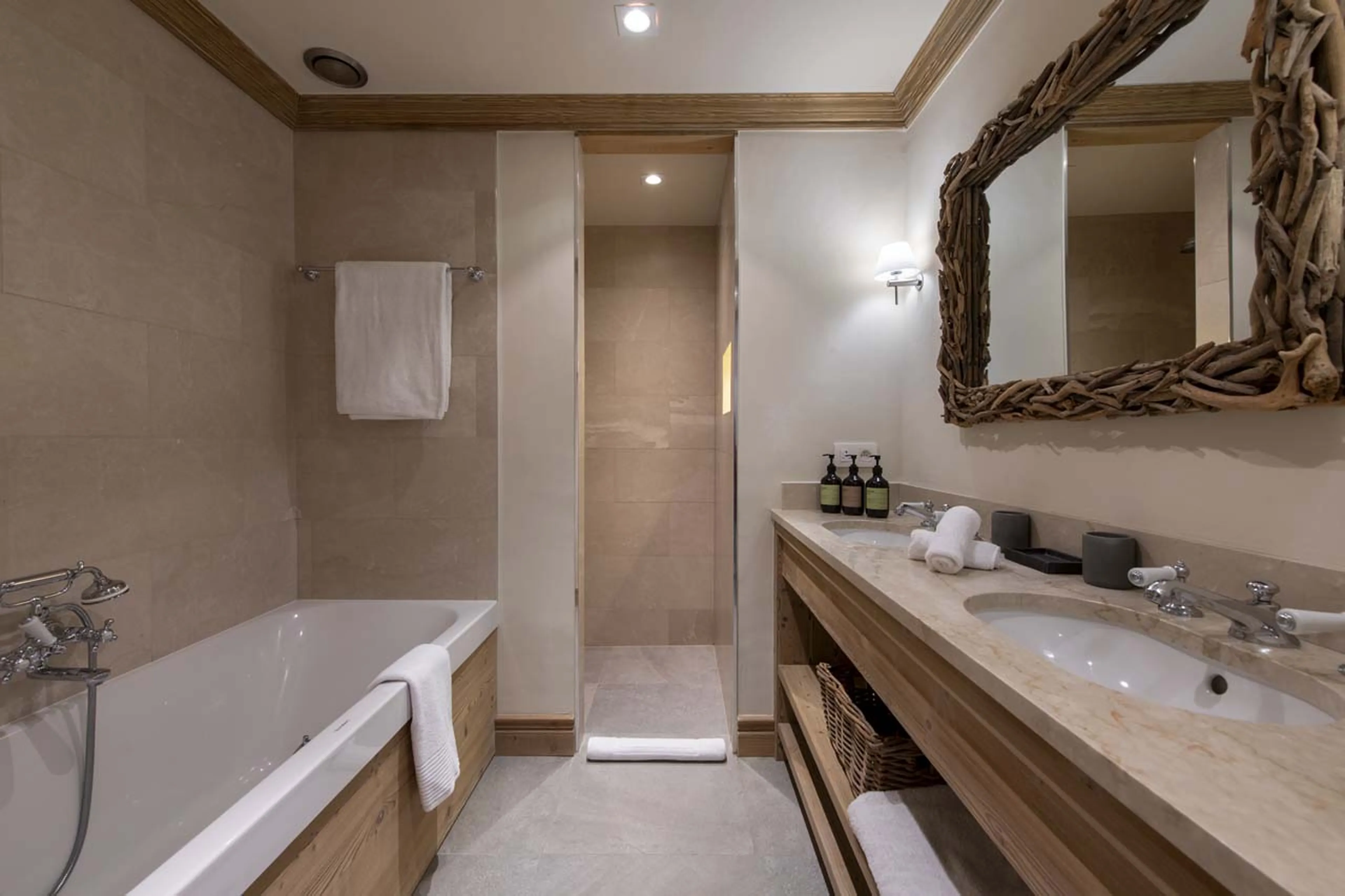 Bathroom two at Chalet Valentine in Meribel