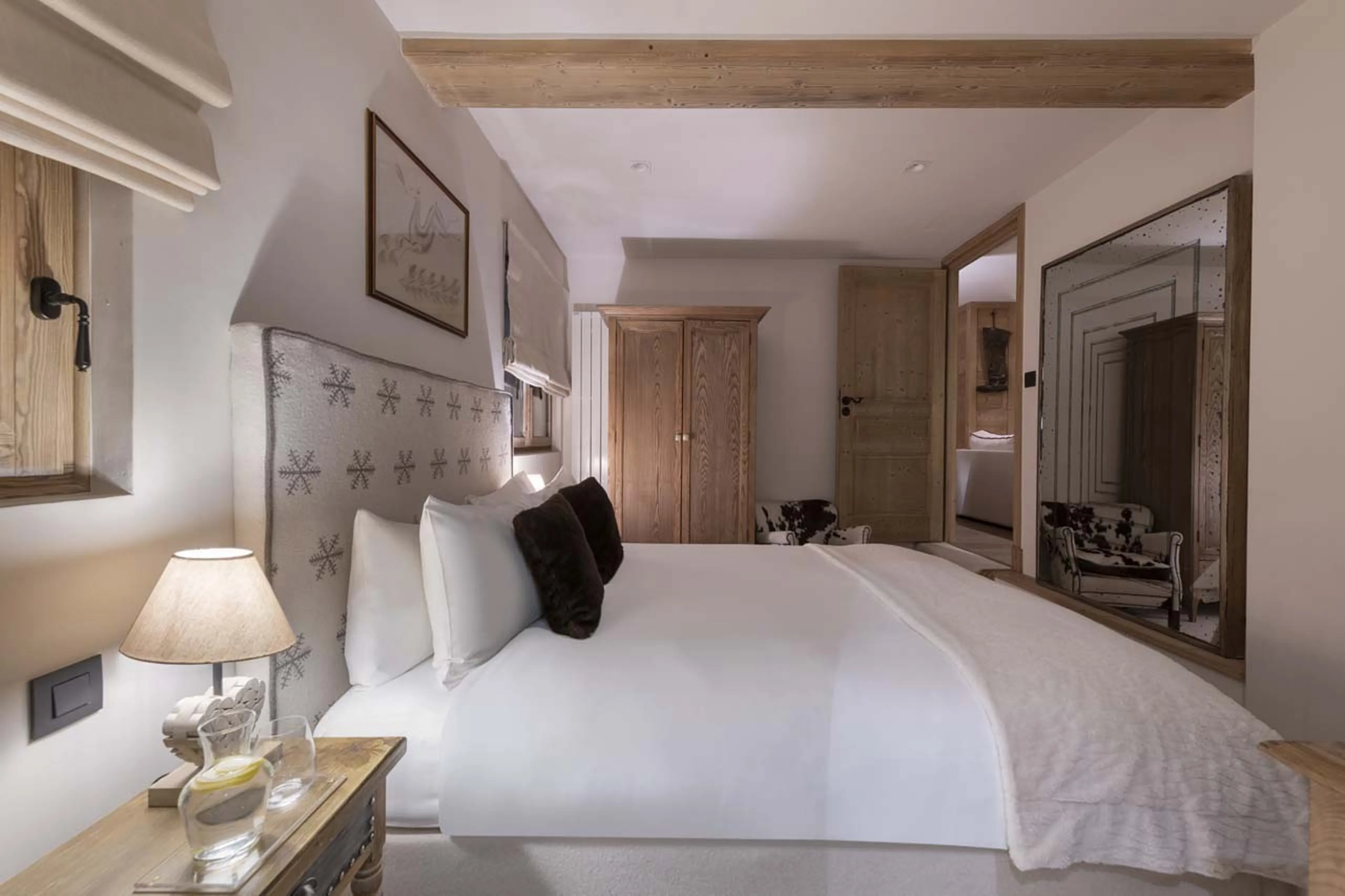 Double bedroom three at Chalet Valentine in Meribel