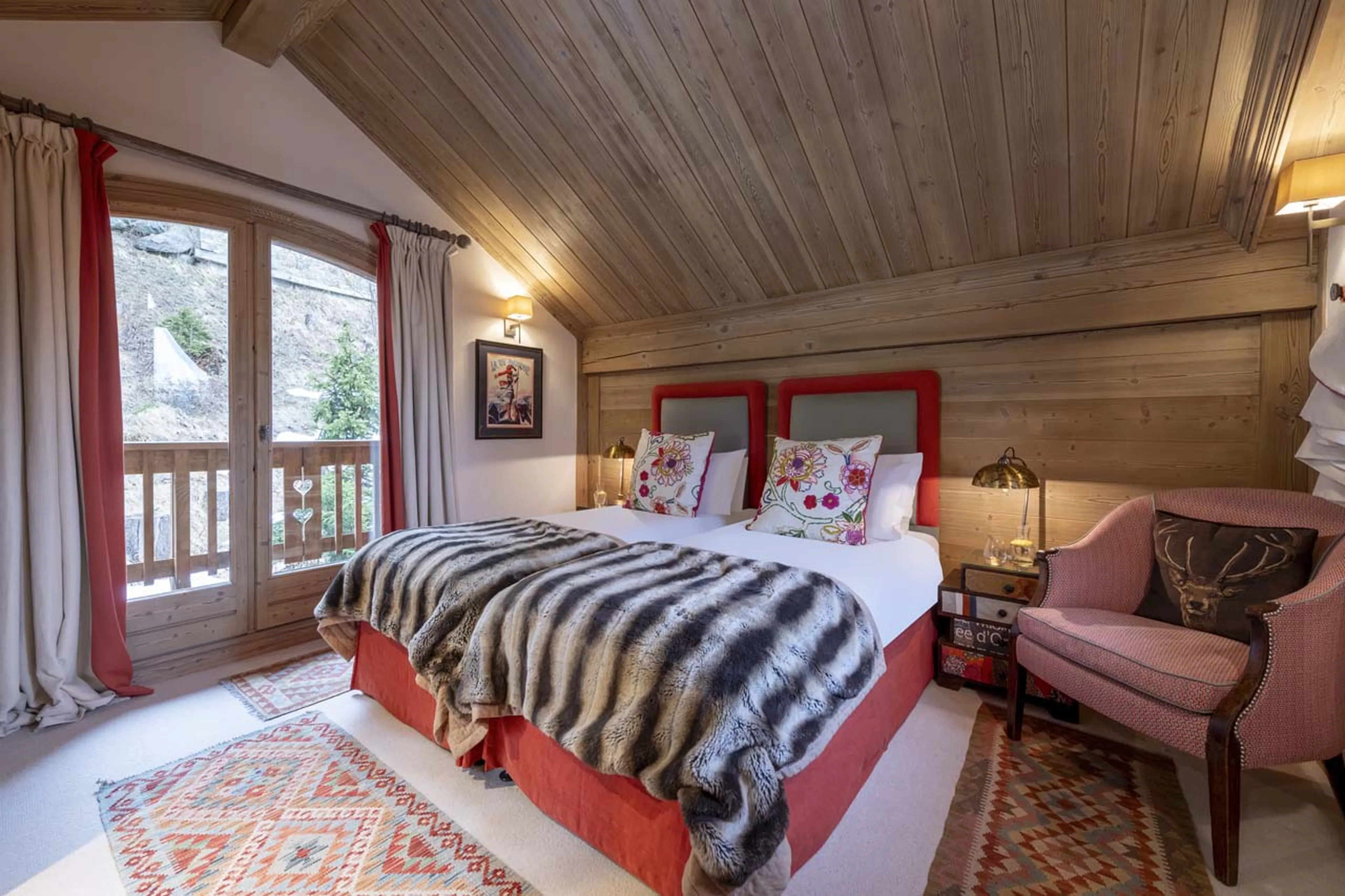 Bedroom seven at Chalet Valentine in Meribel