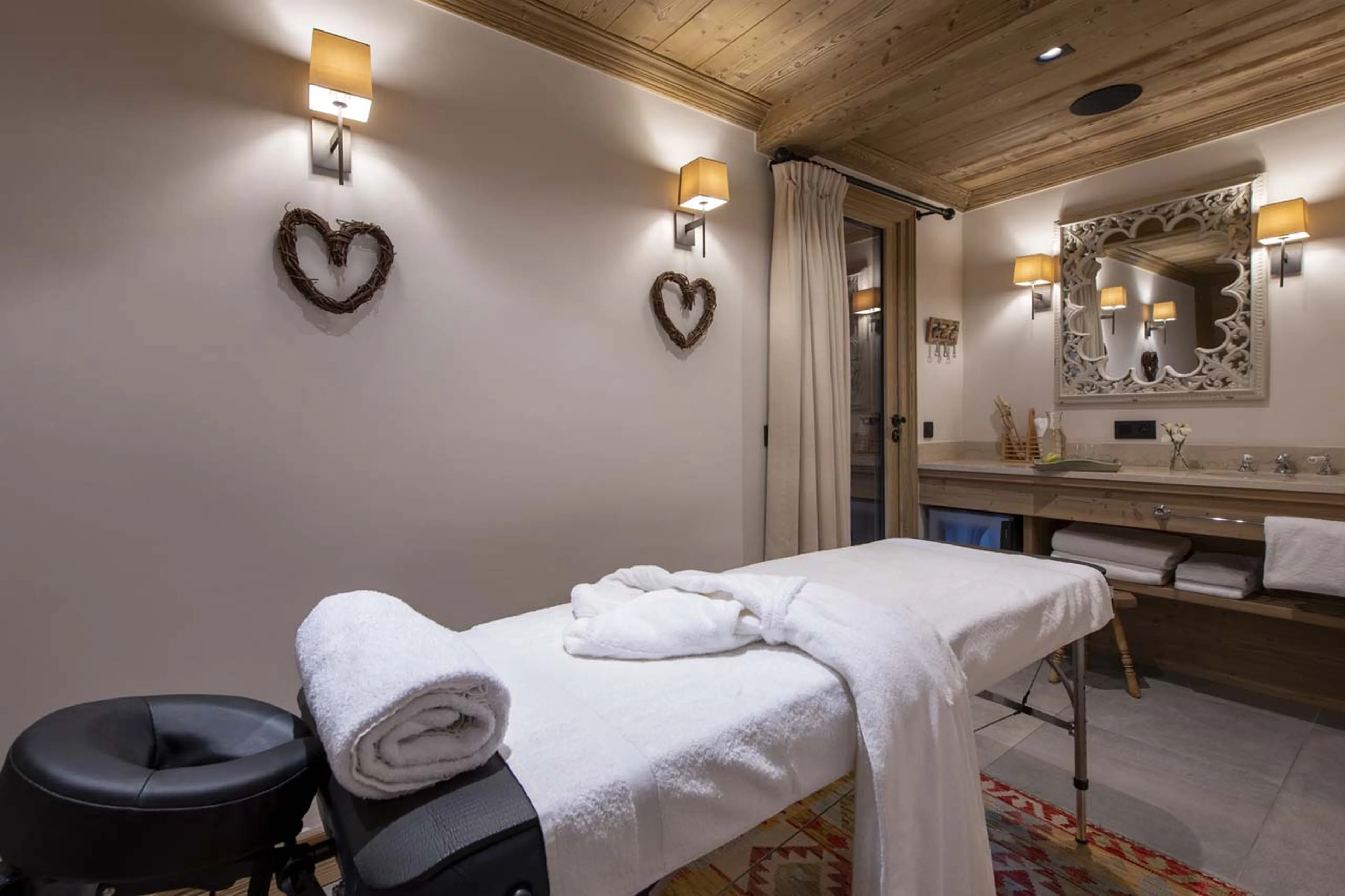 Massage room at Chalet Valentine in Meribel