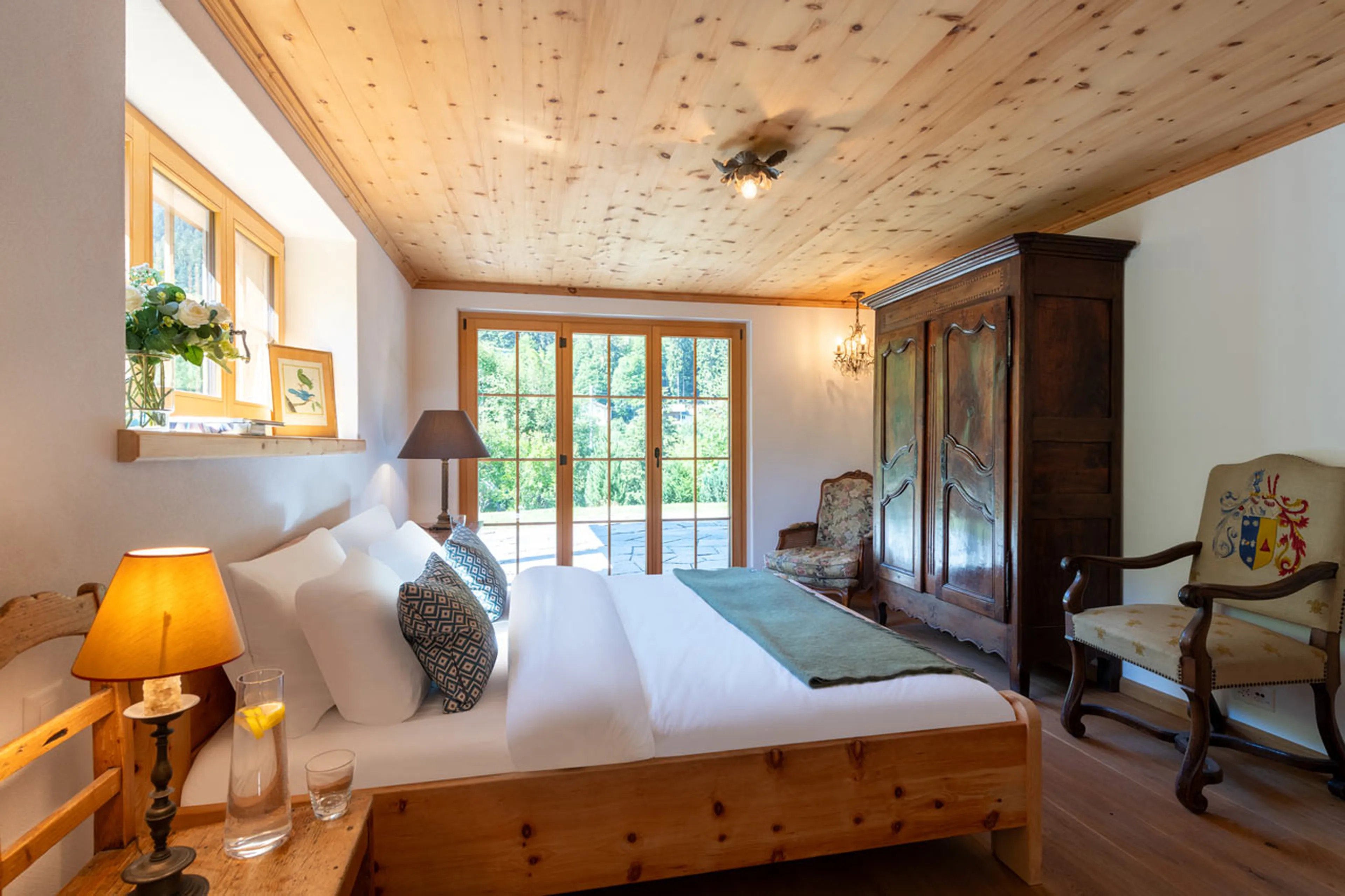 Terrace access at Chalet Verbena in Klosters