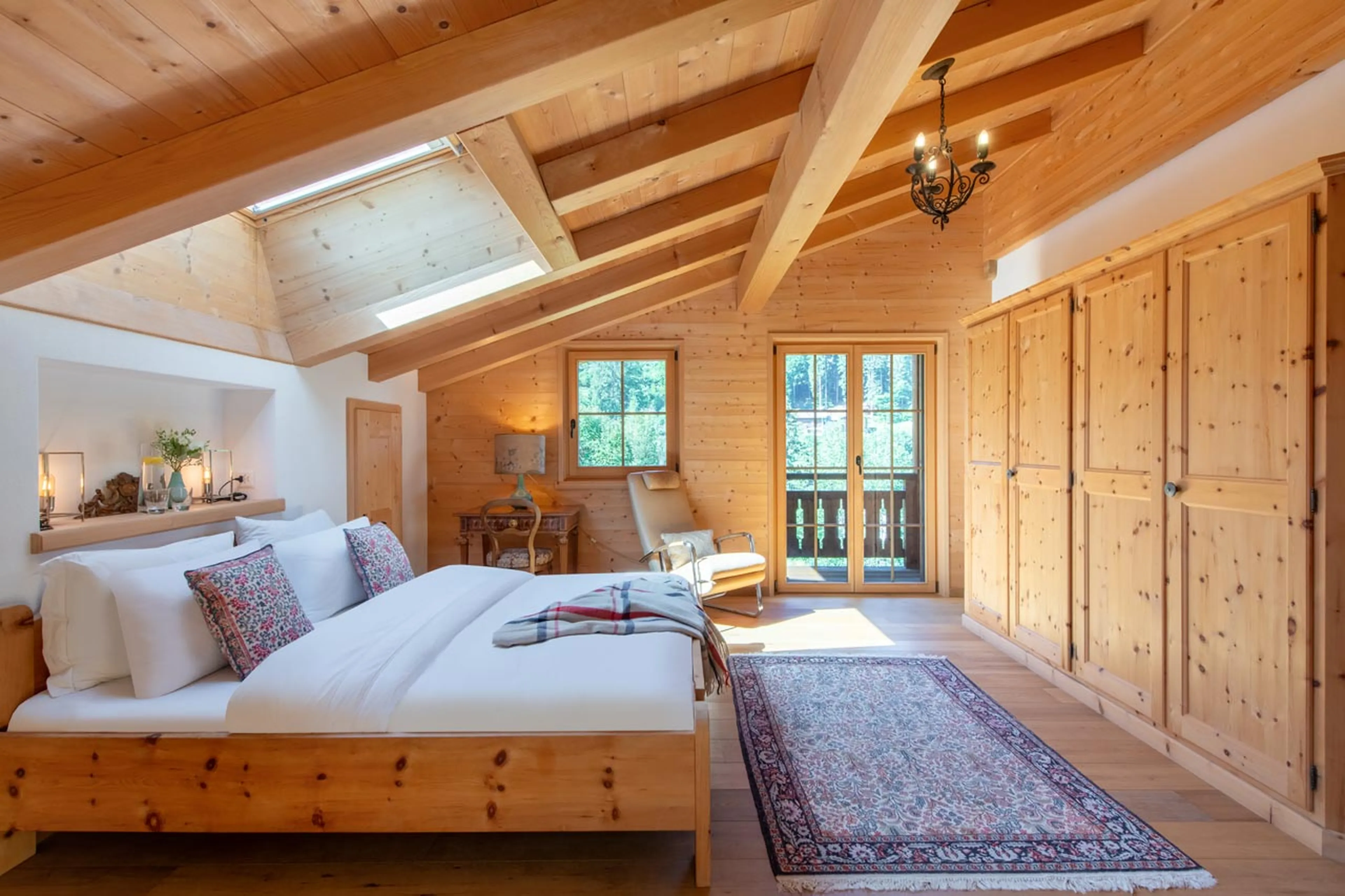 Access to balcony at Chalet Verbena in Klosters