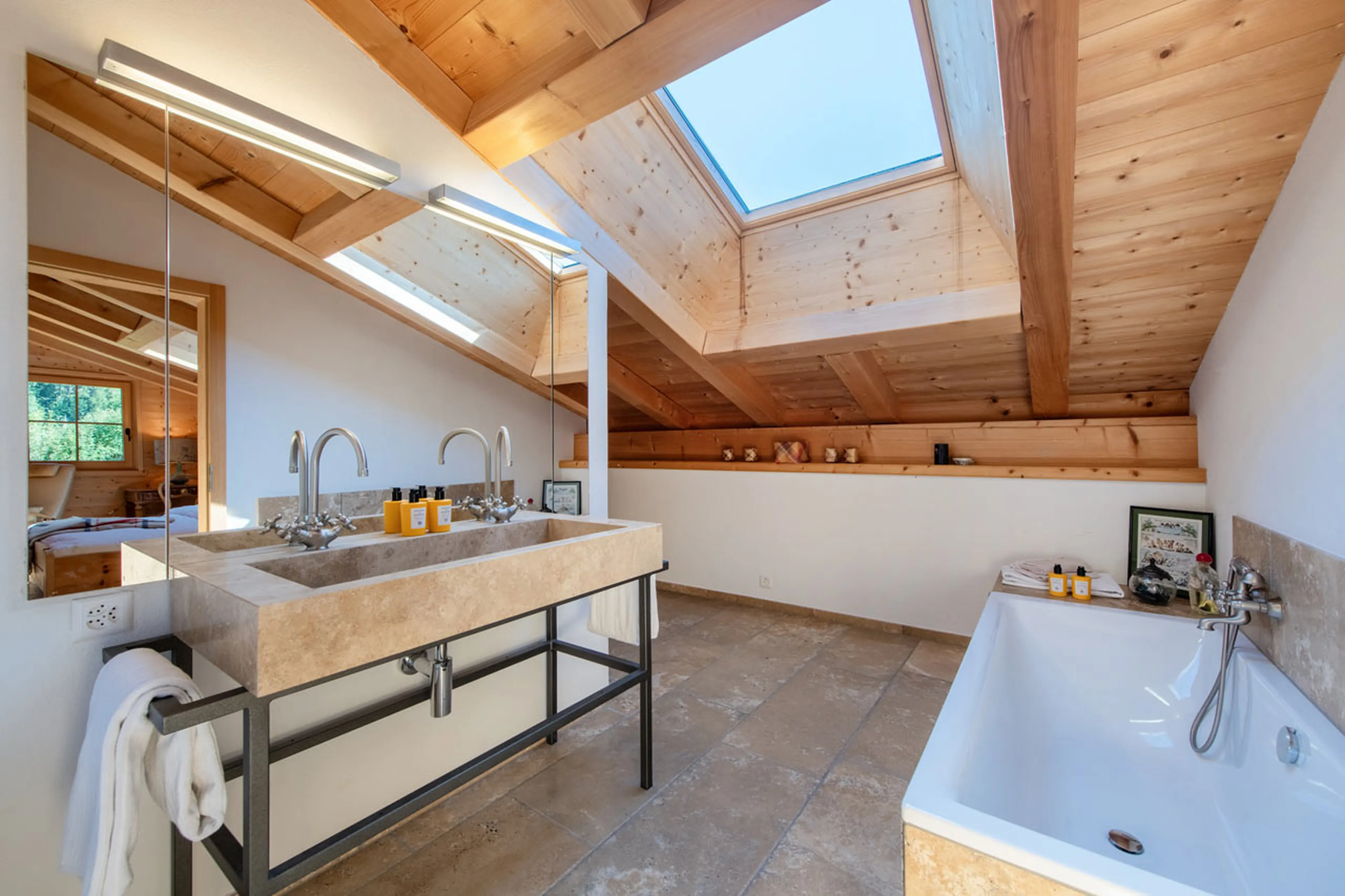 Bathroom two at Chalet Verbena in Klosters