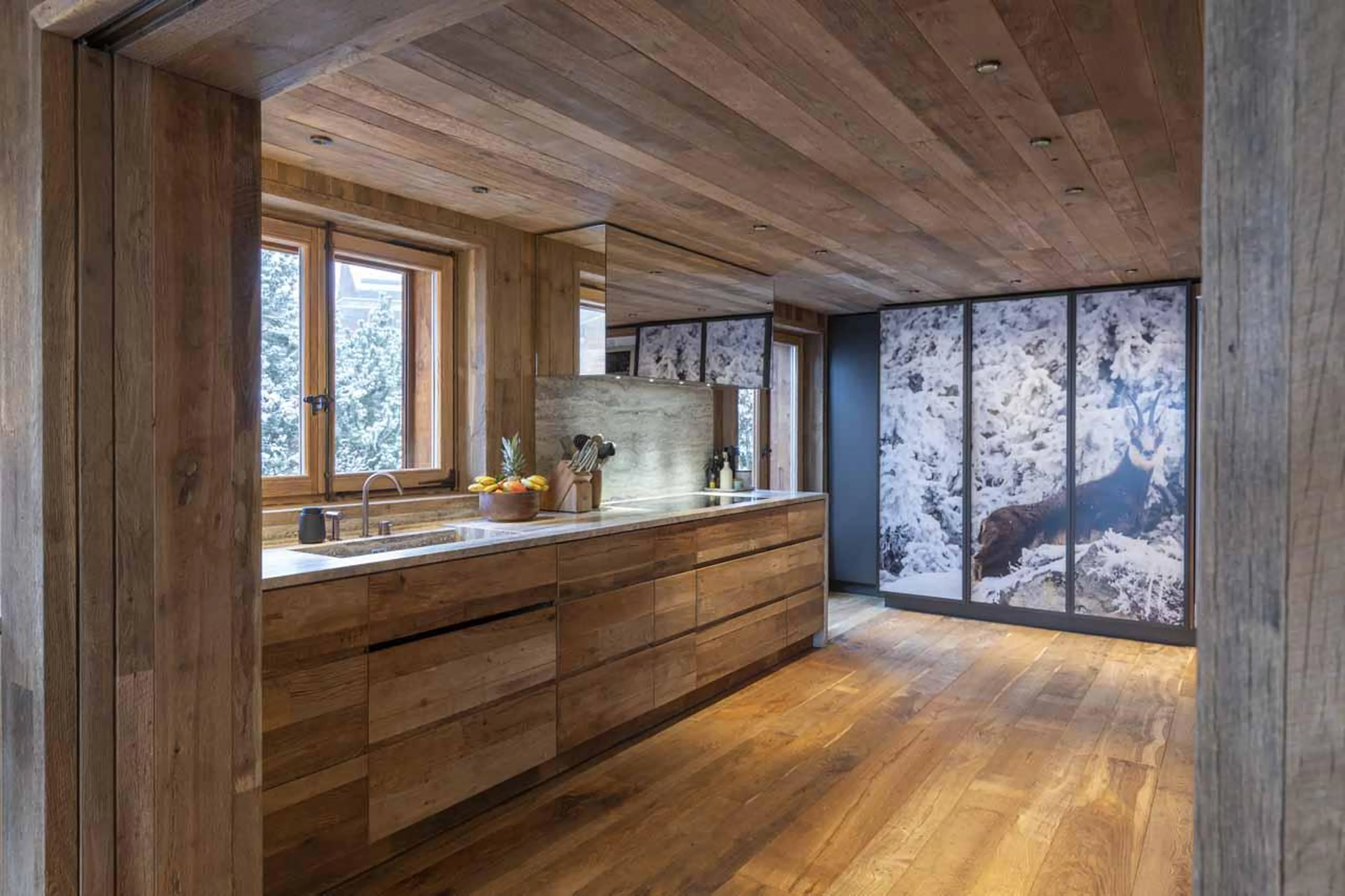 Well-equipped kitchen at Chalet Vicuna in Verbier