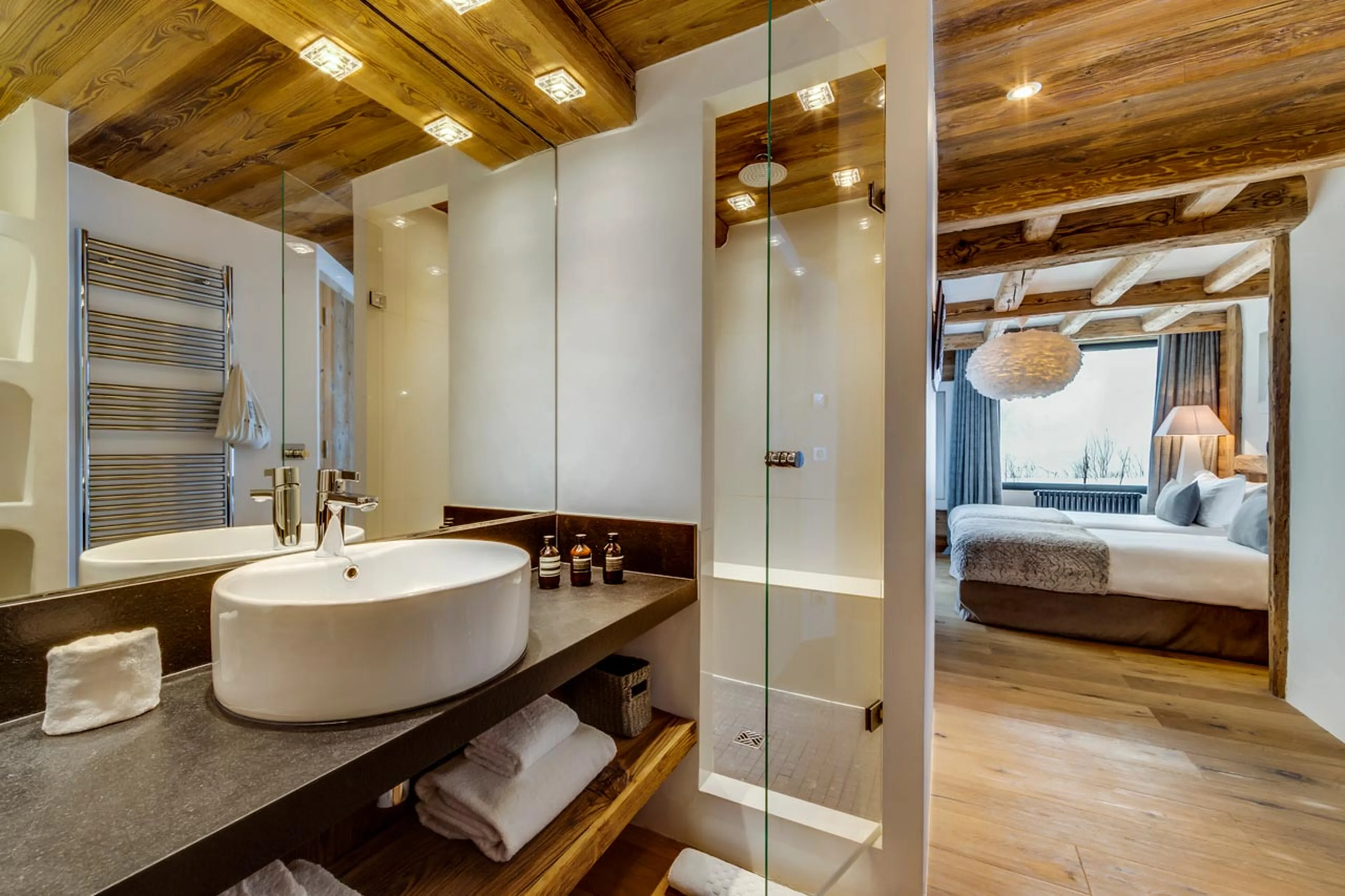 Bathroom one in Chalet Vieux Pont in Val d'Isere