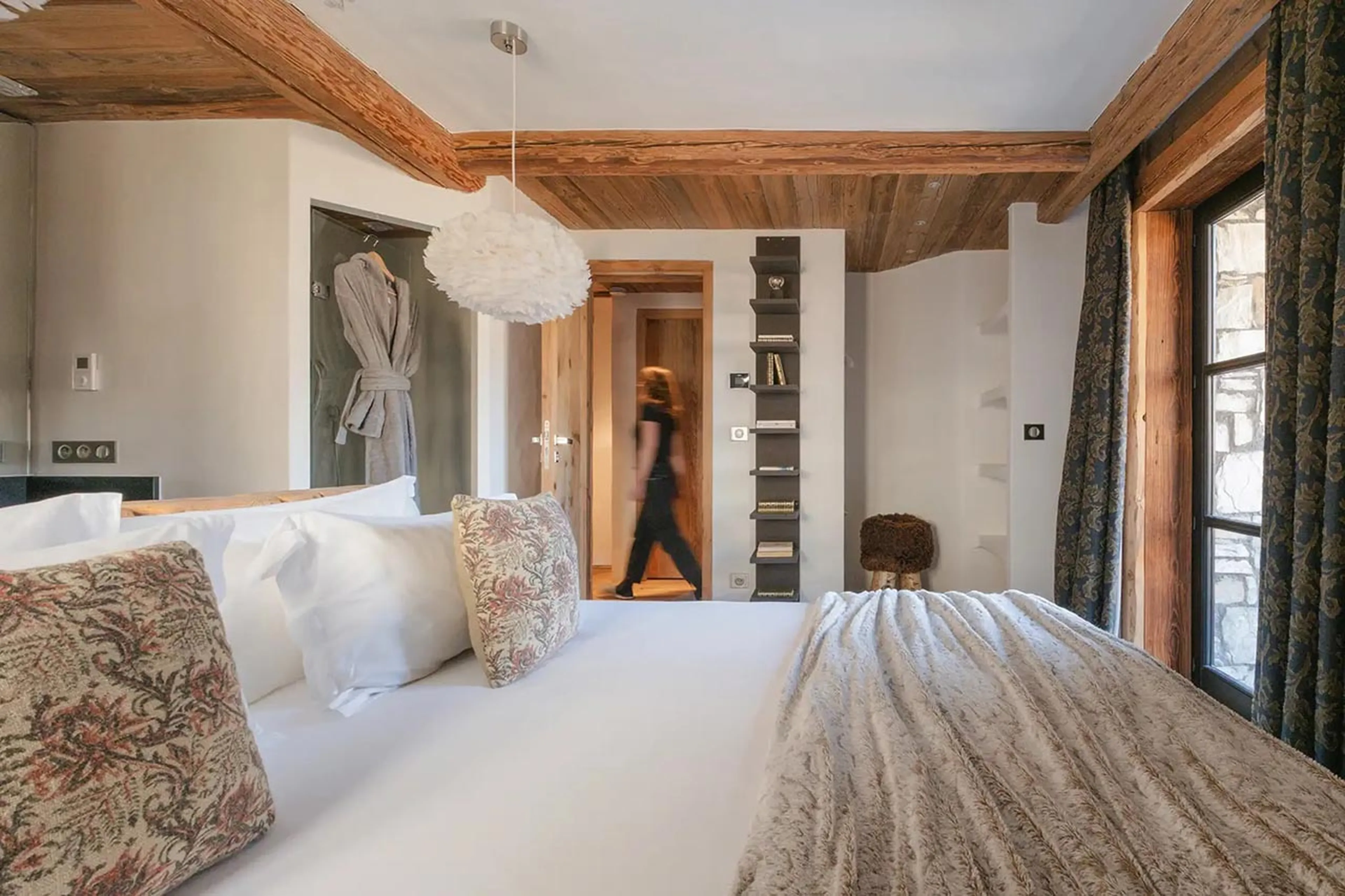 Bedroom three at Chalet Vieux Pont in Val d'Isere