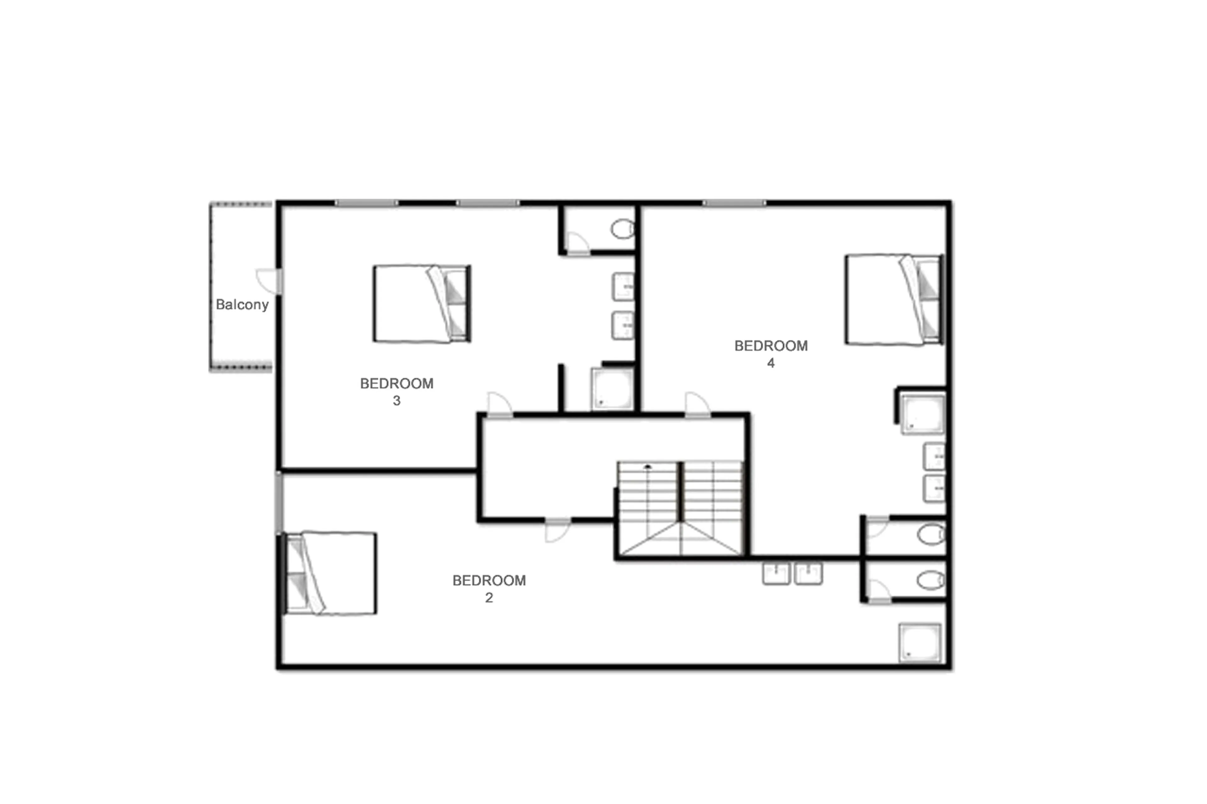 Level -1 floor plan of Chalet Vieux Pont in Val d'Isere