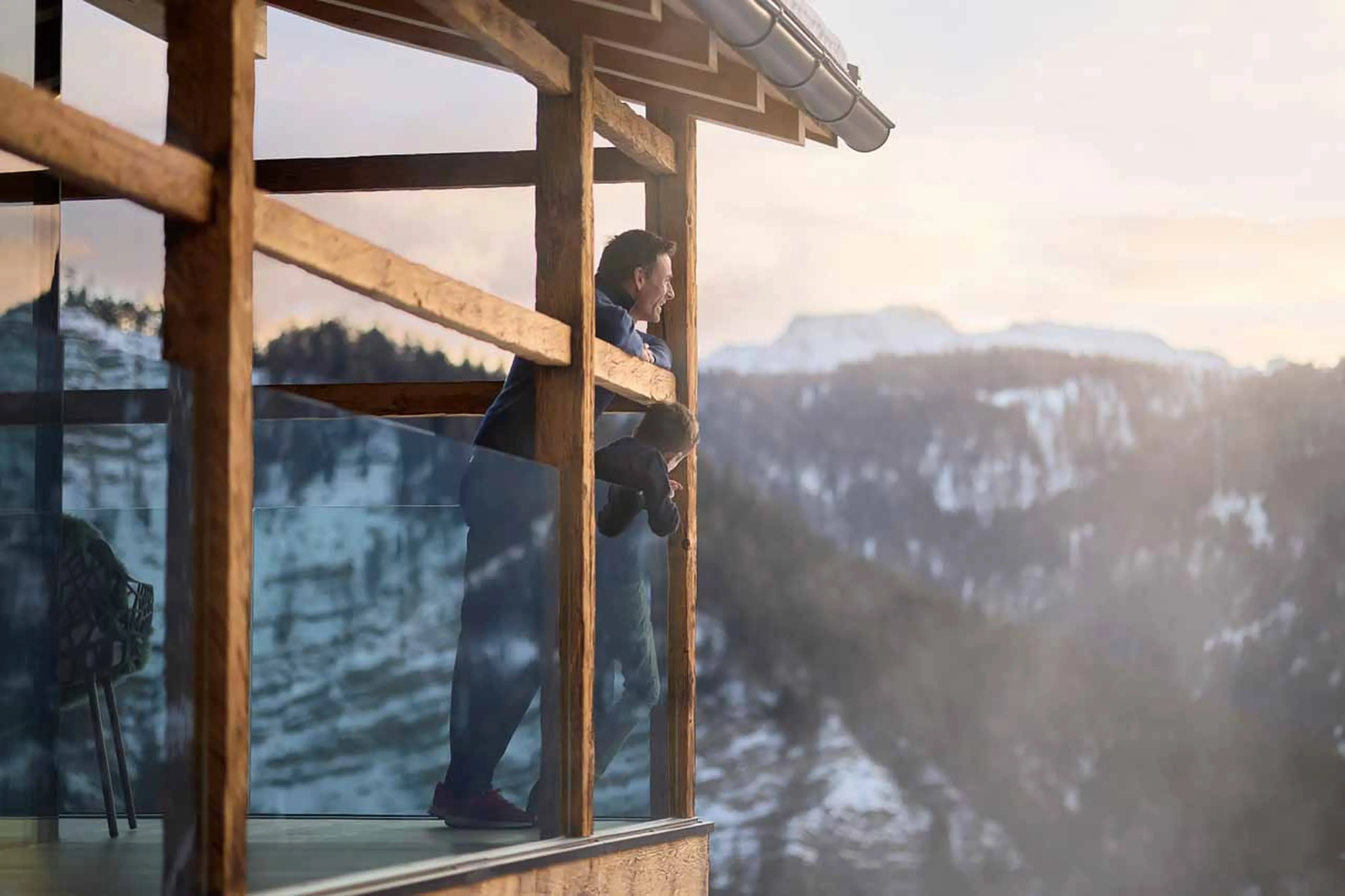 Views from terrace at Chalet Vilaiet in Val Gardena