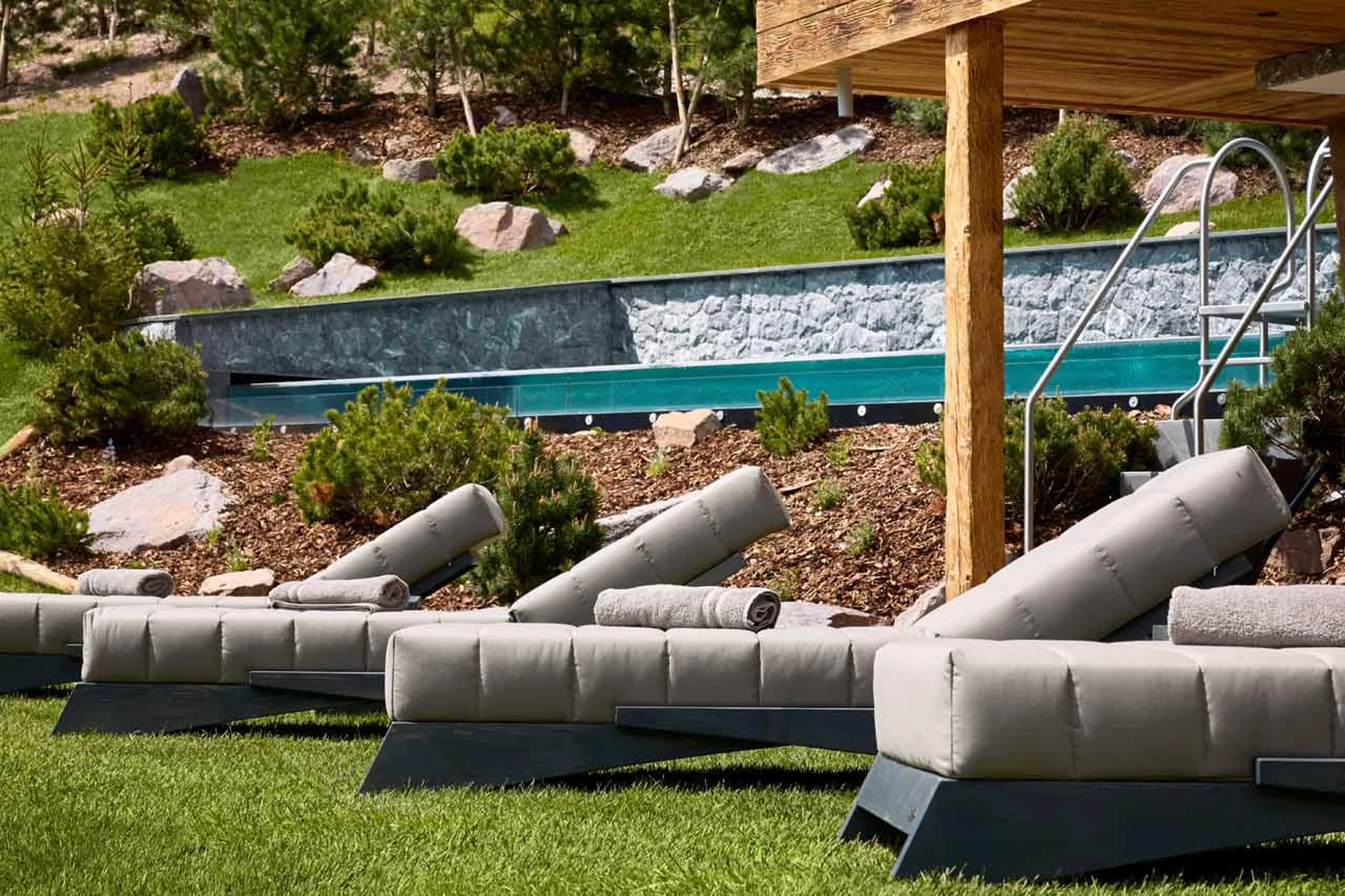 Terrace at Chalet Vilaiet in Val Gardena