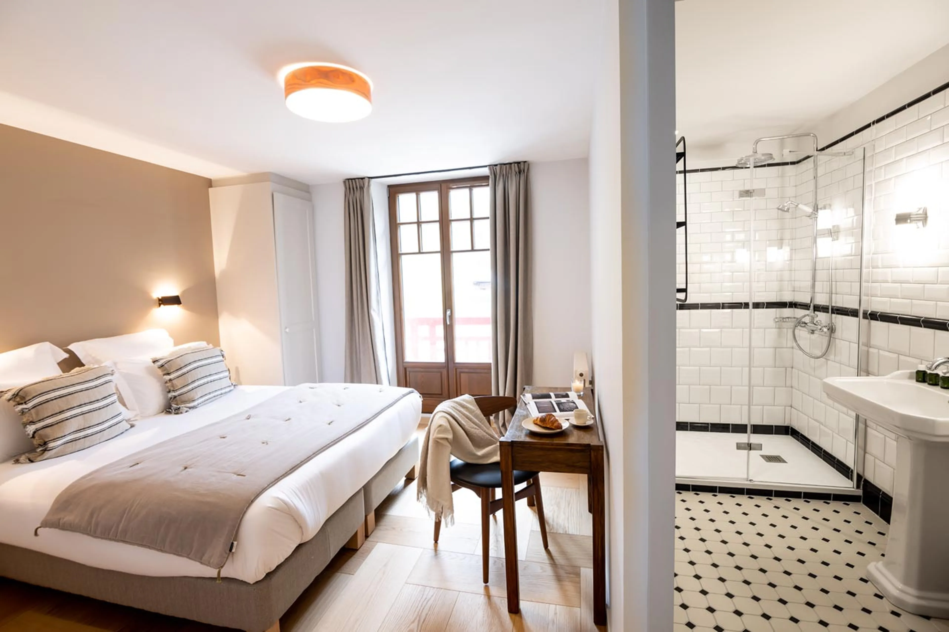 En-suite shower room at Chalet Le Volet Rouge in Chamonix