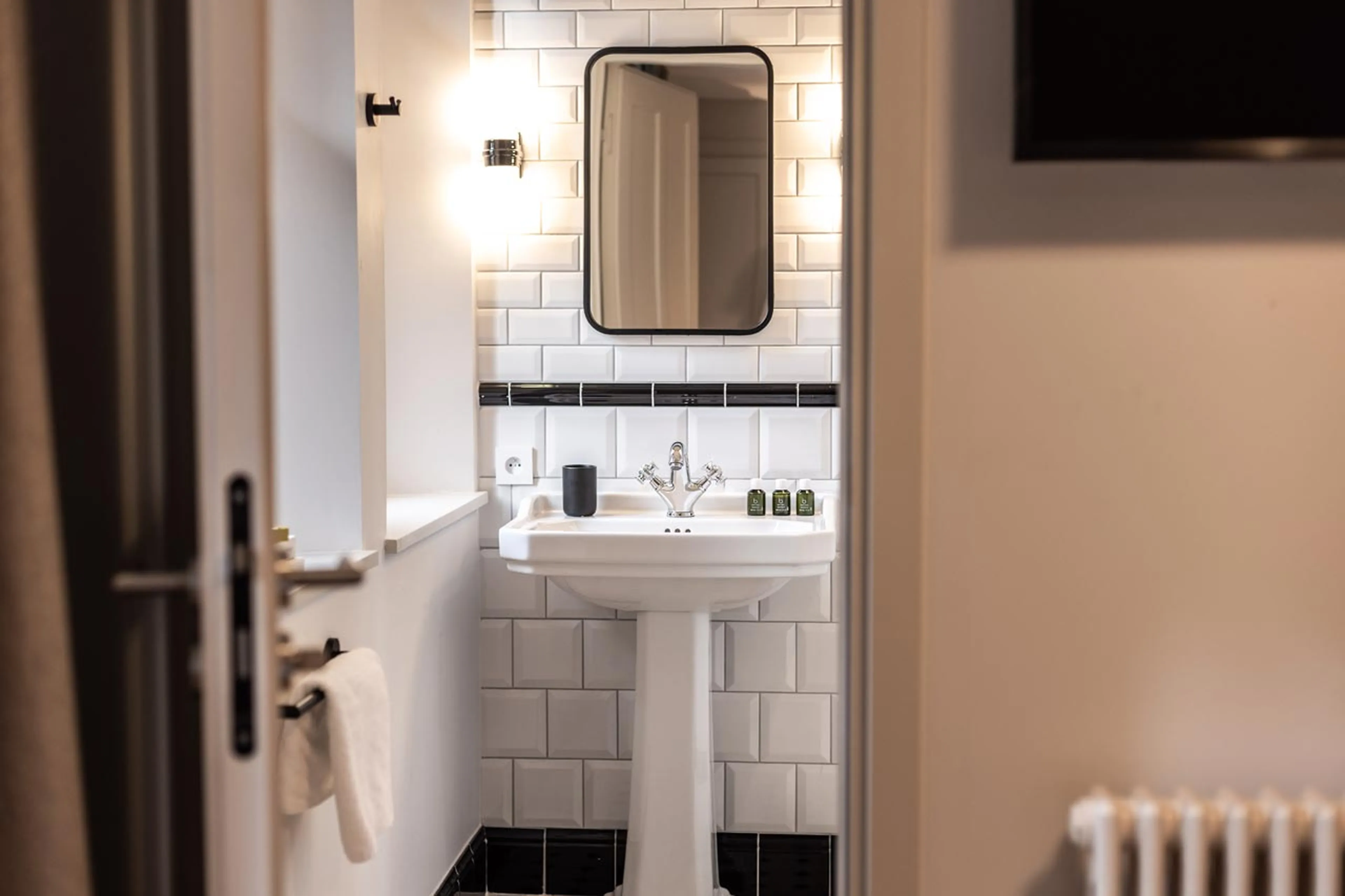 Shower room at Chalet Le Volet Rouge in Chamonix
