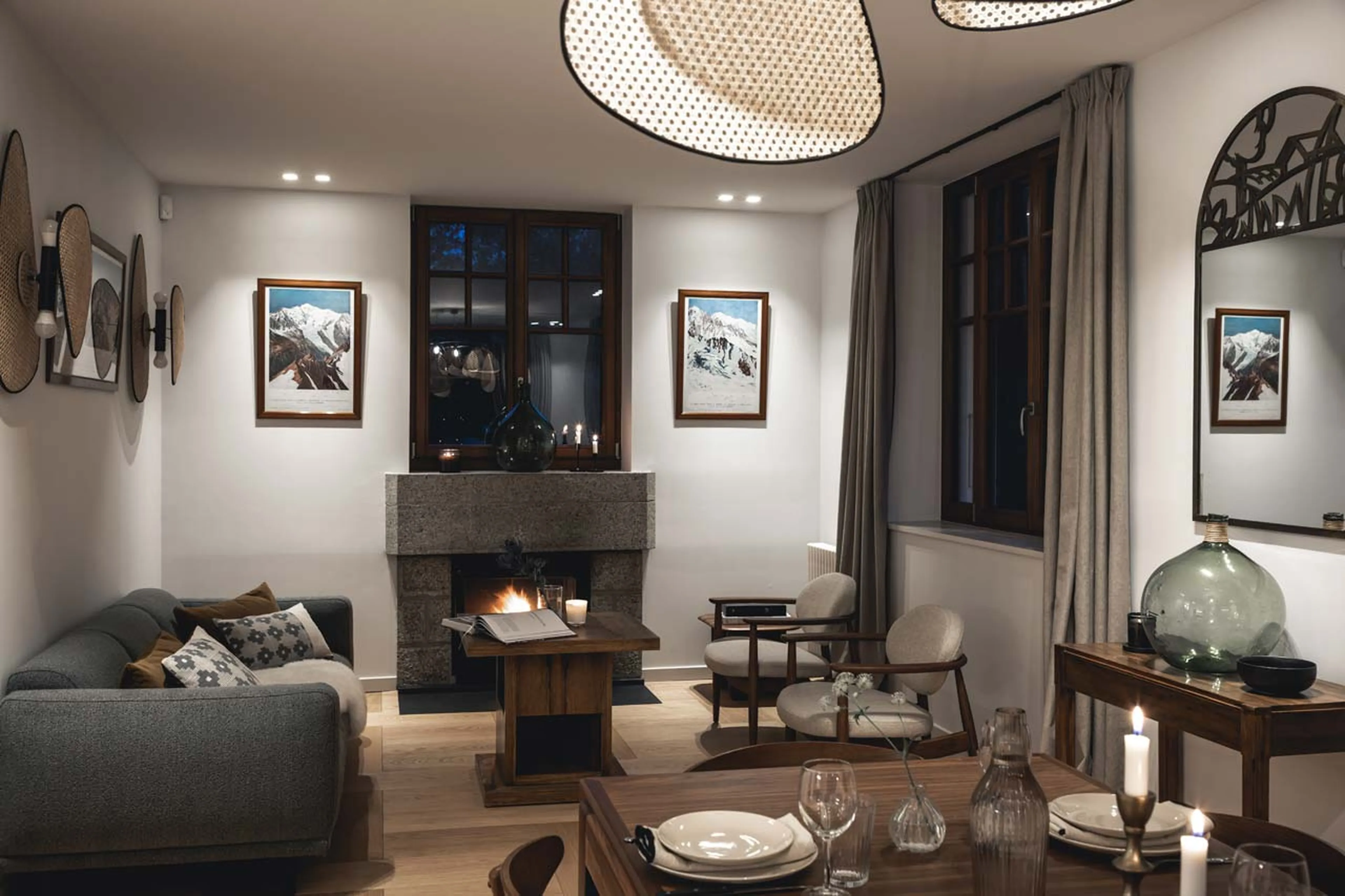 Comfortable living area of Chalet Le Volet Rouge in Chamonix