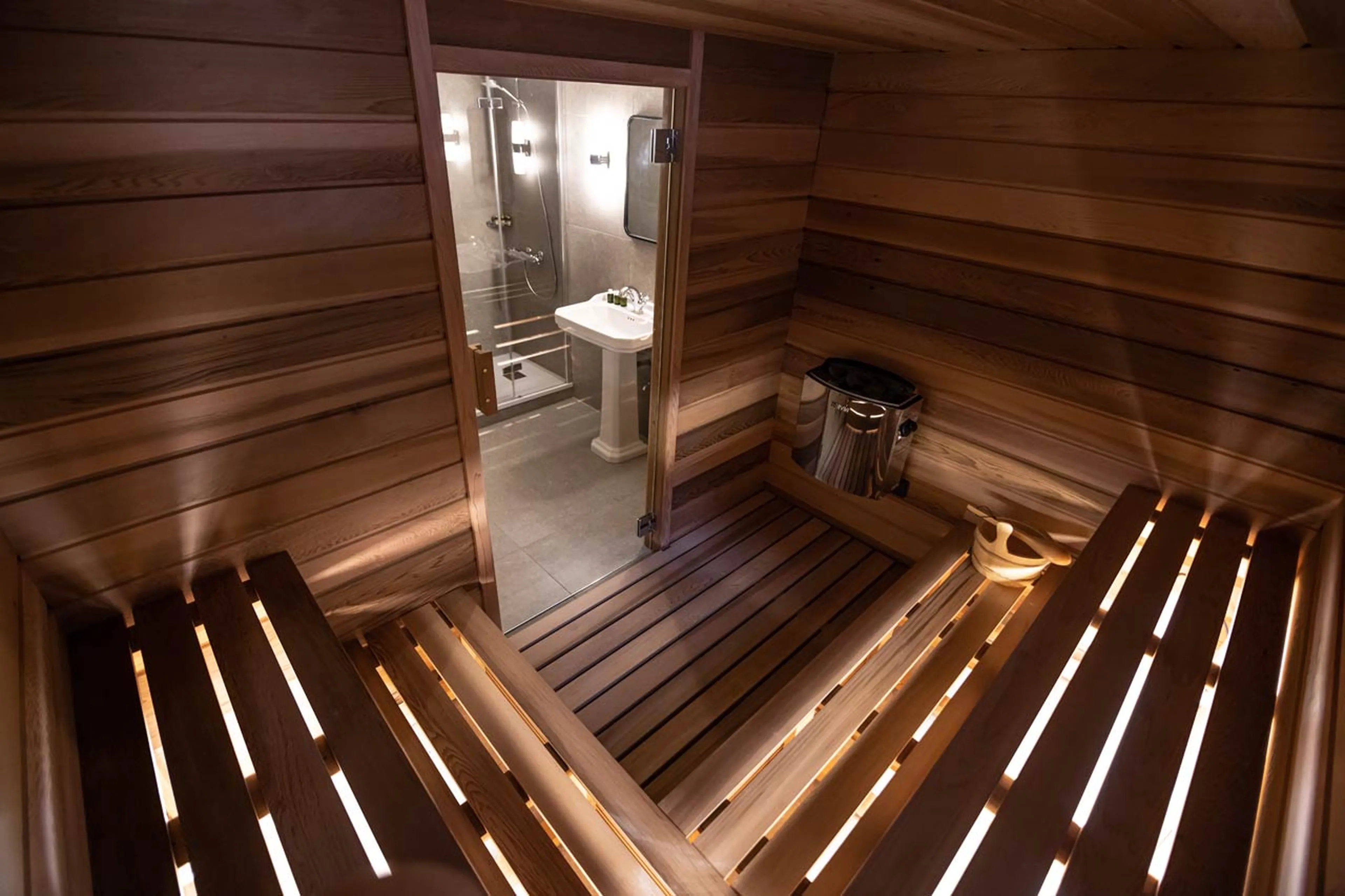 Sauna at Chalet Le Volet Rouge in Chamonix