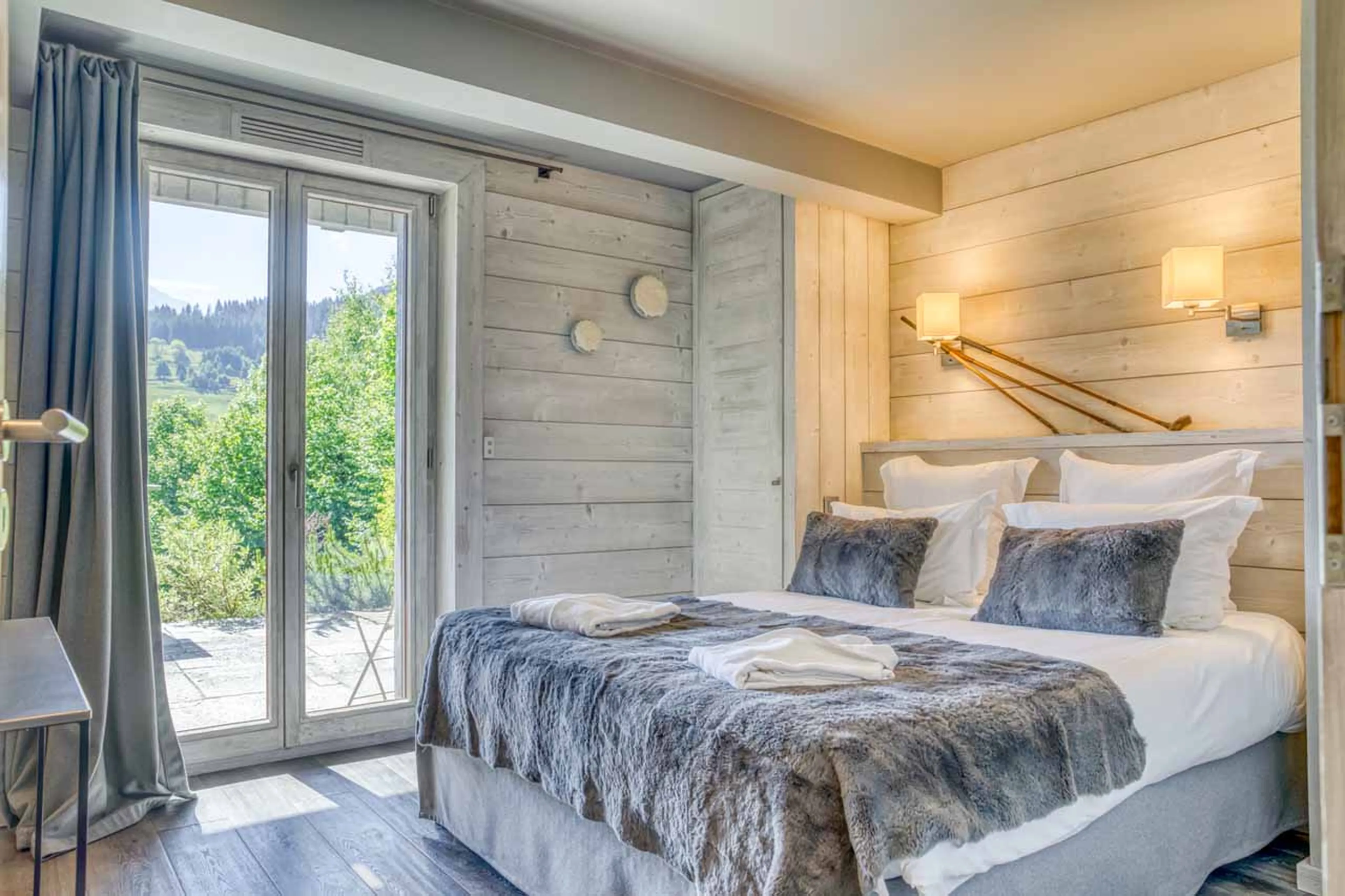 Bedroom 4 at Chalet White in Megeve