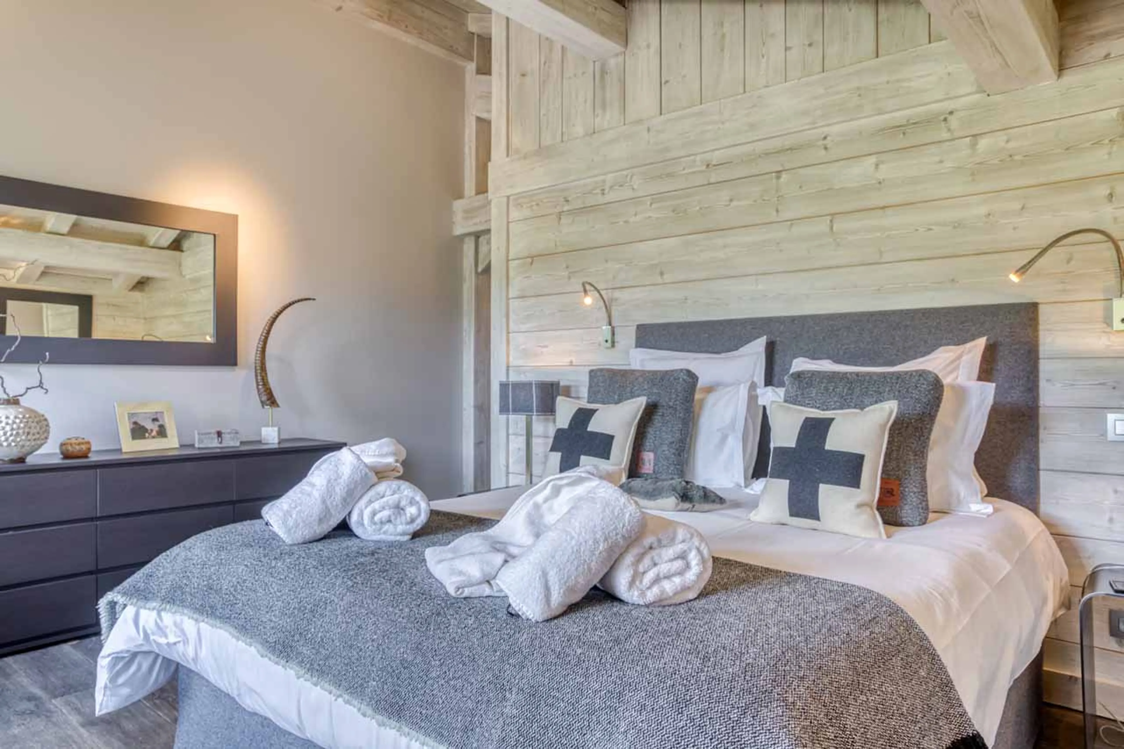 Bedroom 5 at Chalet White in Megeve