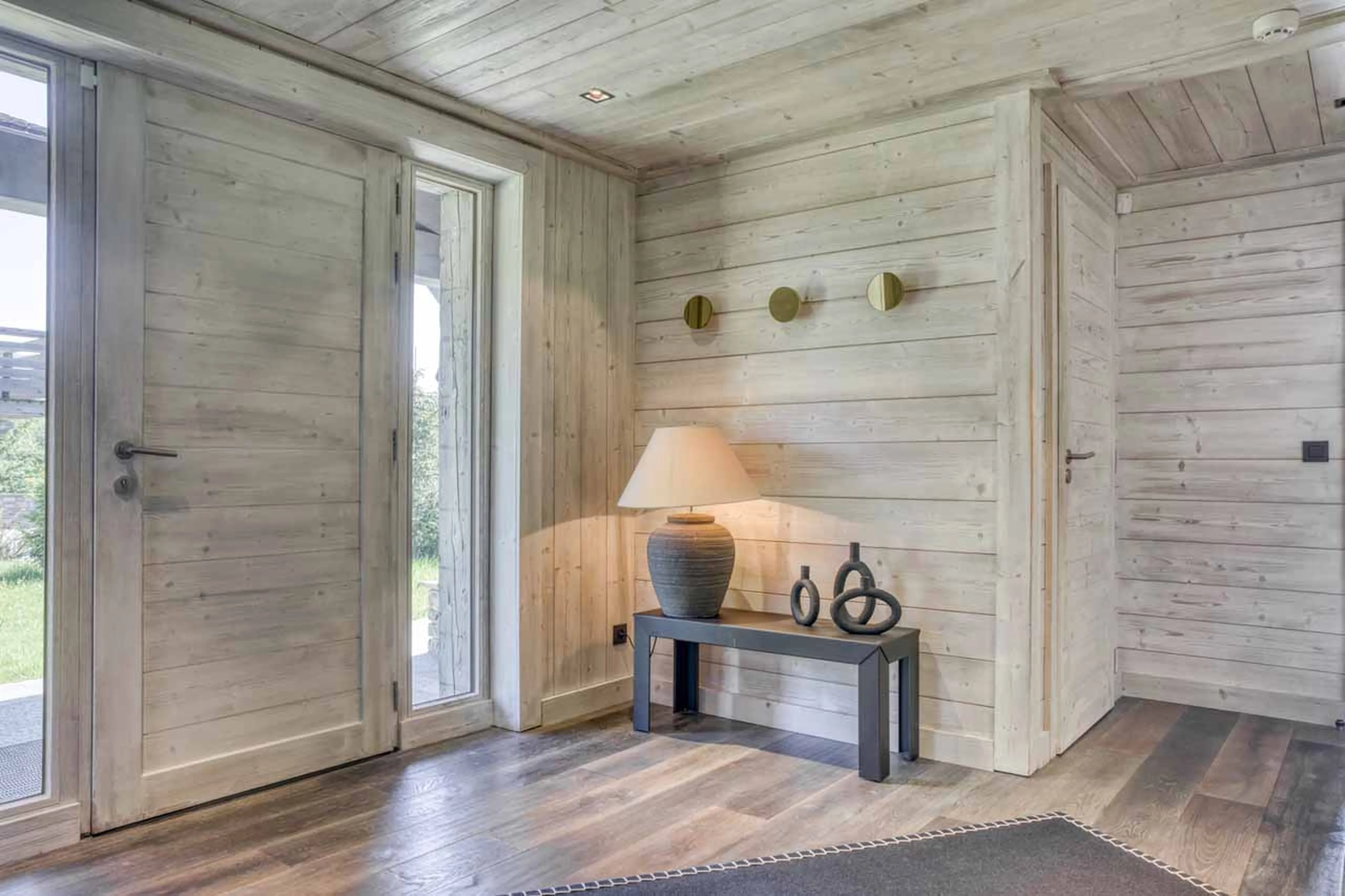 Entrance hall at Chalet White in Megeve