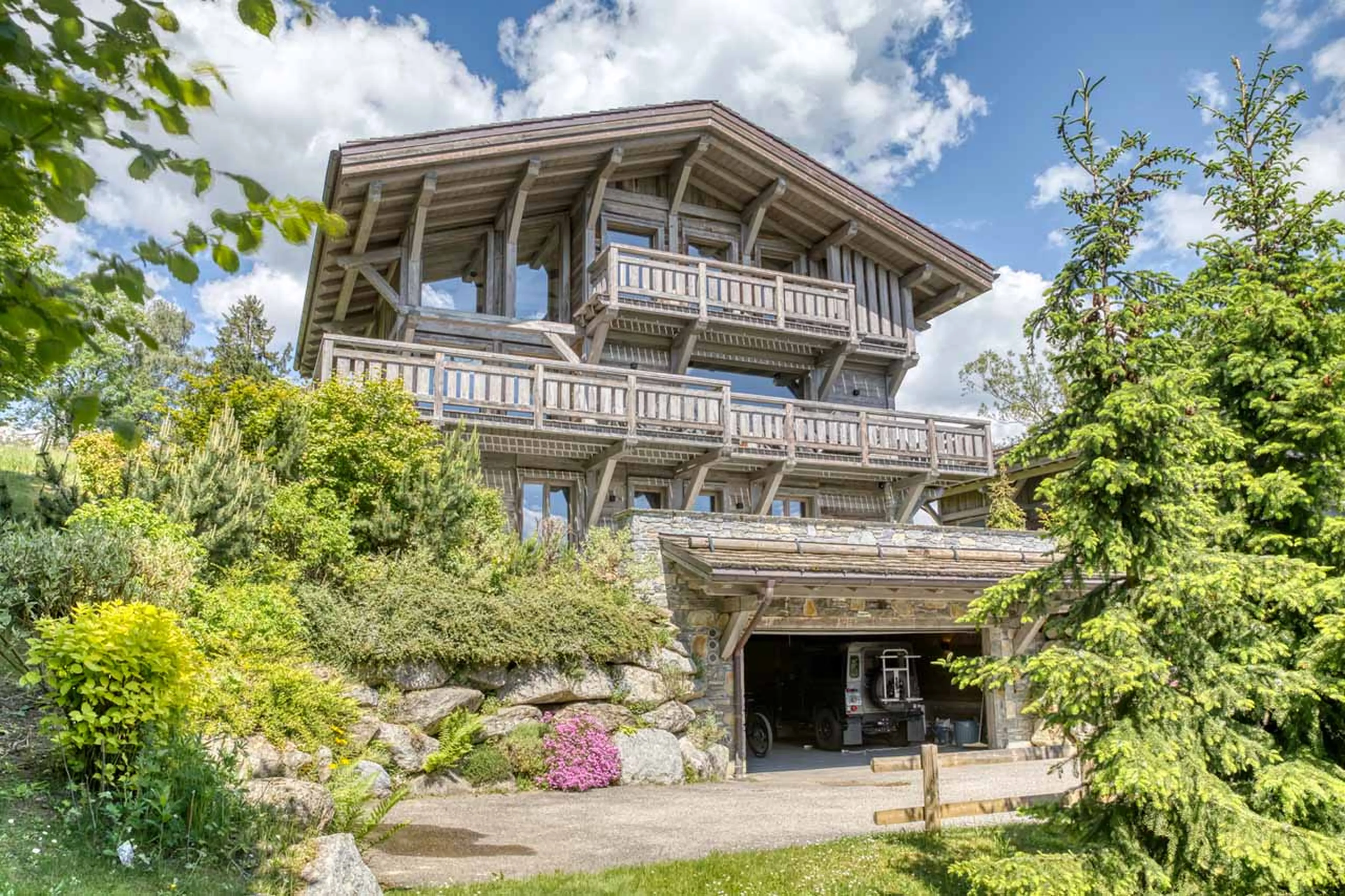 Exterior at Chalet White in Megeve