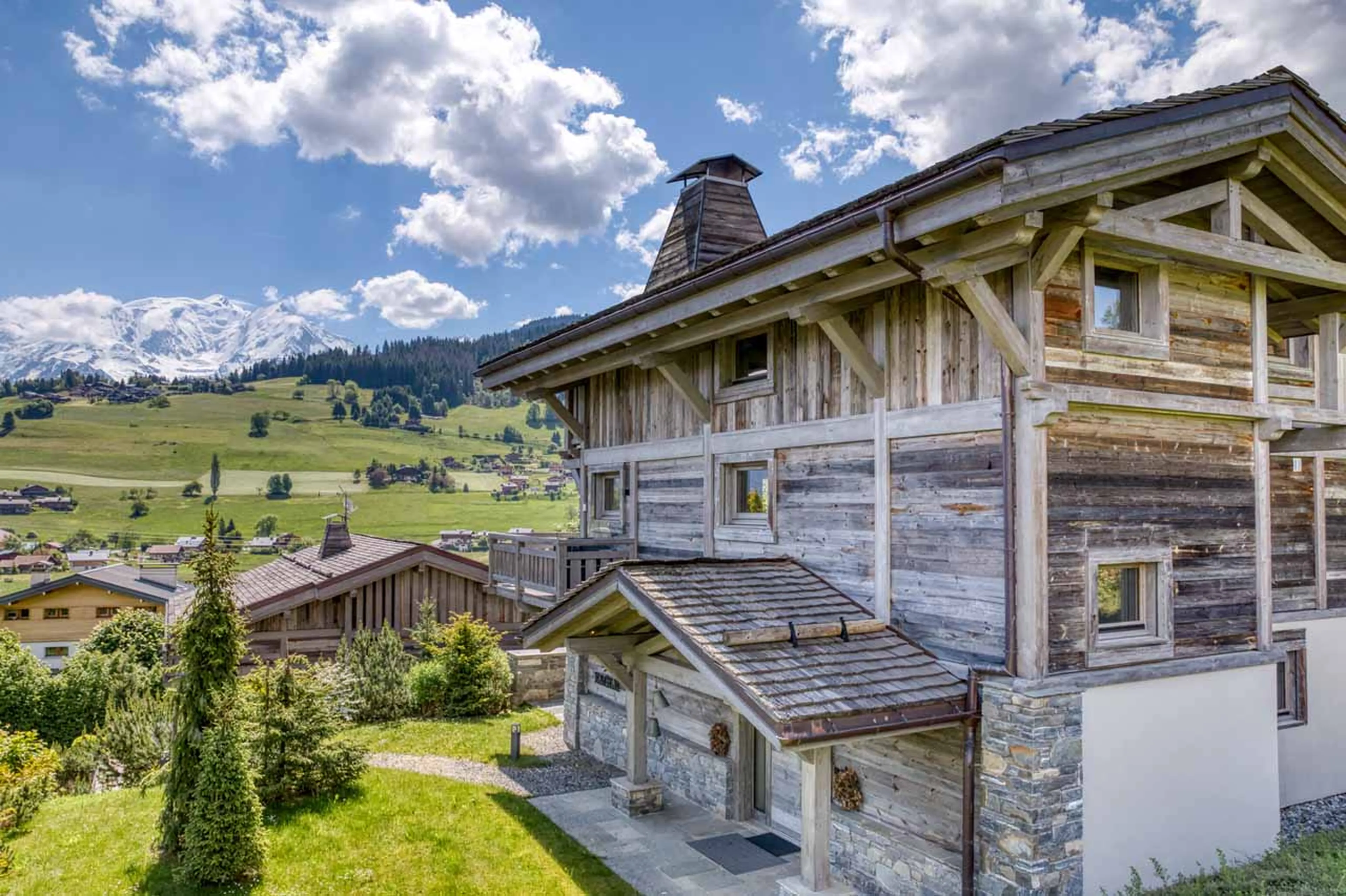 Exterior view at Chalet White in Megeve