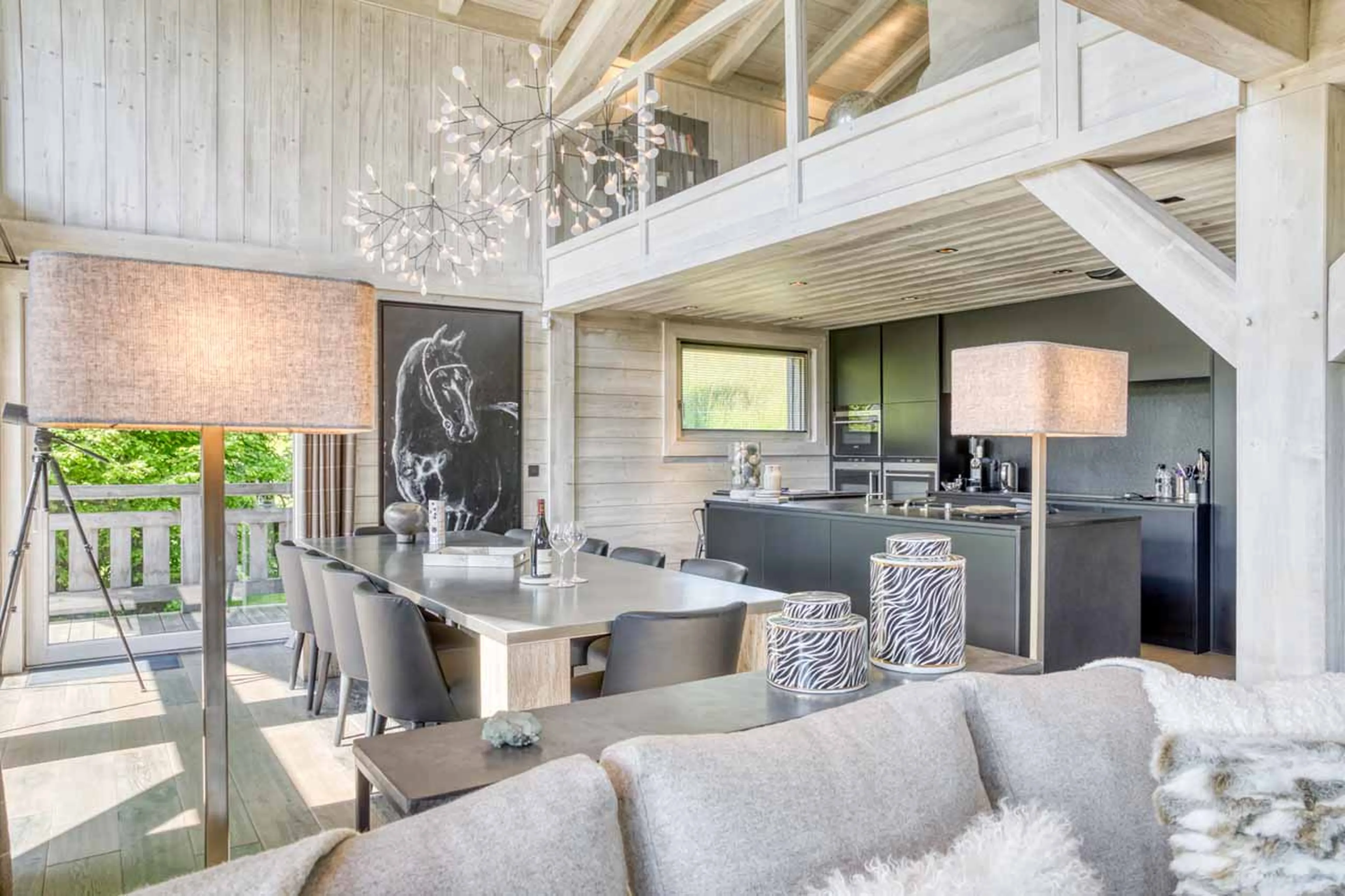Kitchen at Chalet White in Megeve