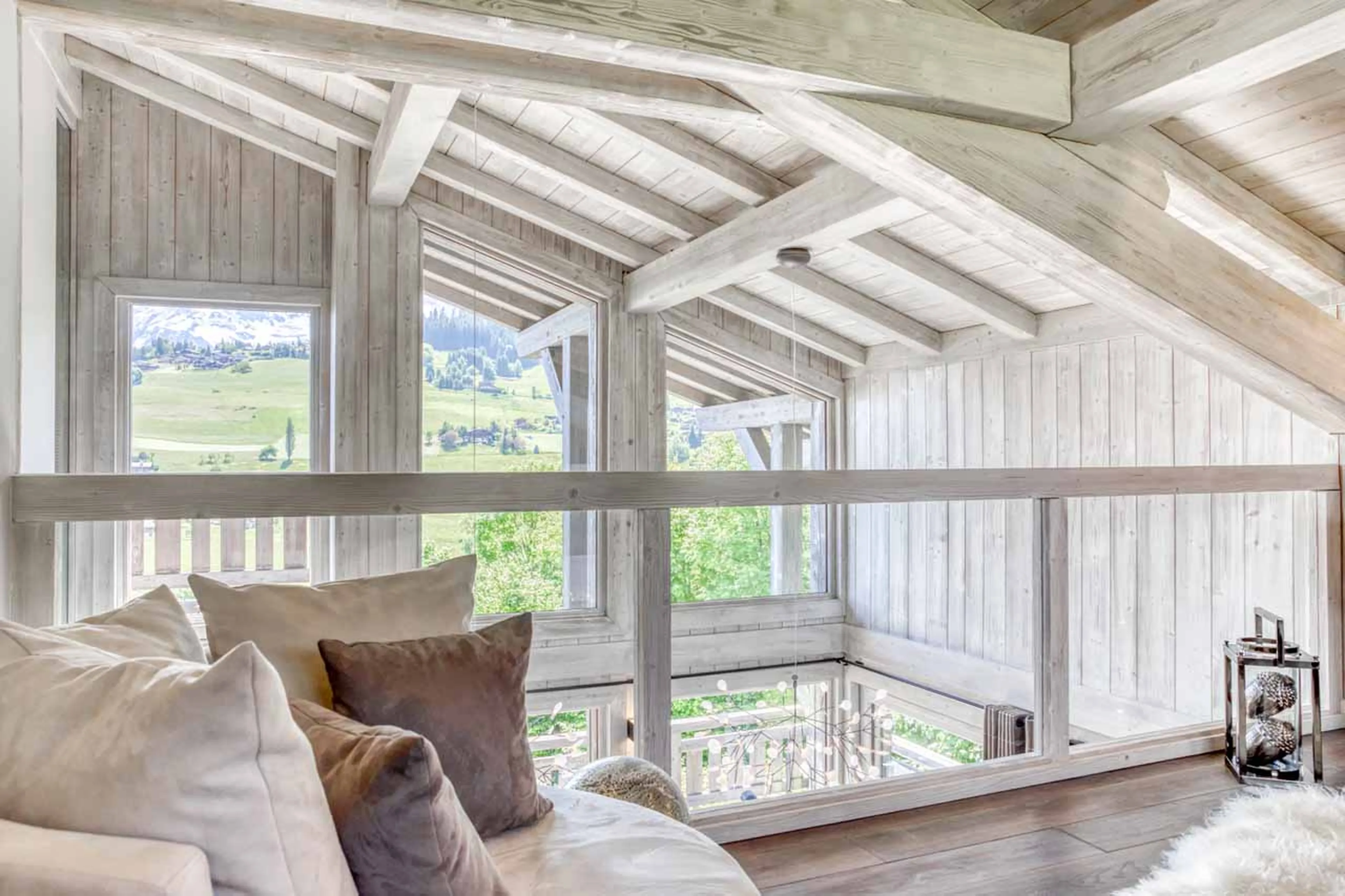 Mezzanine at Chalet White in Megeve