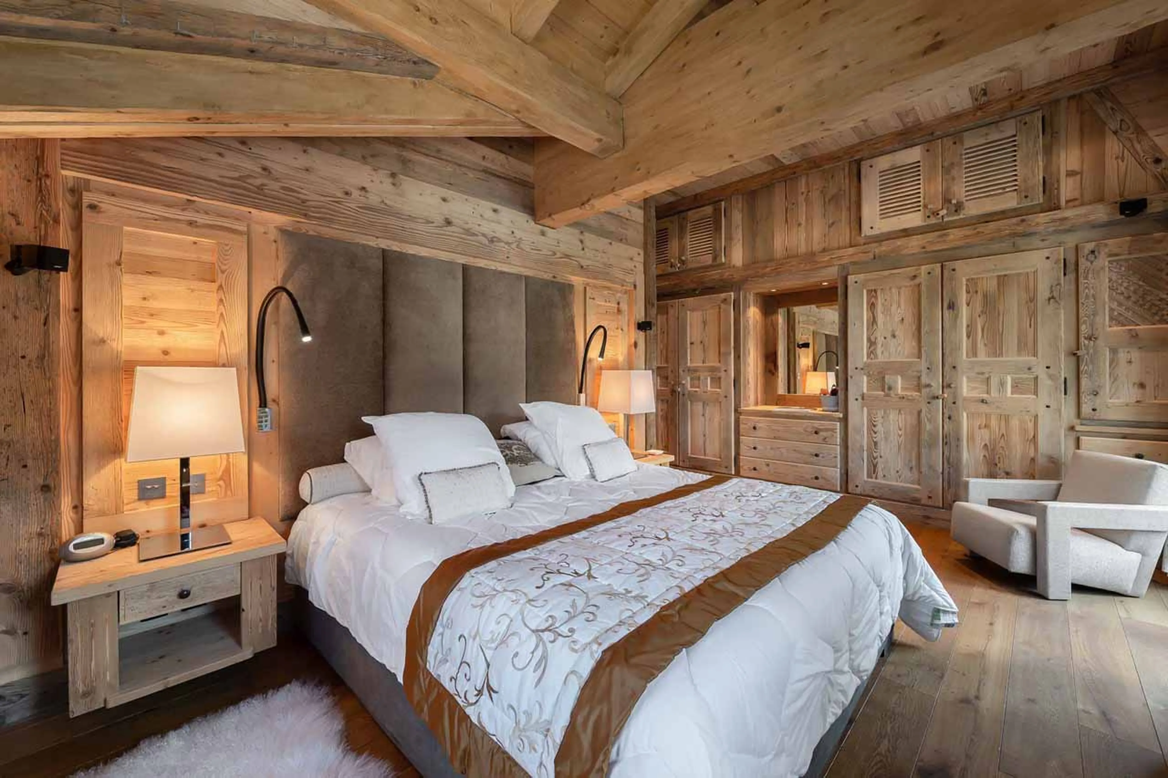 Bedroom one at Apartment White Pearl in Courchevel 1850