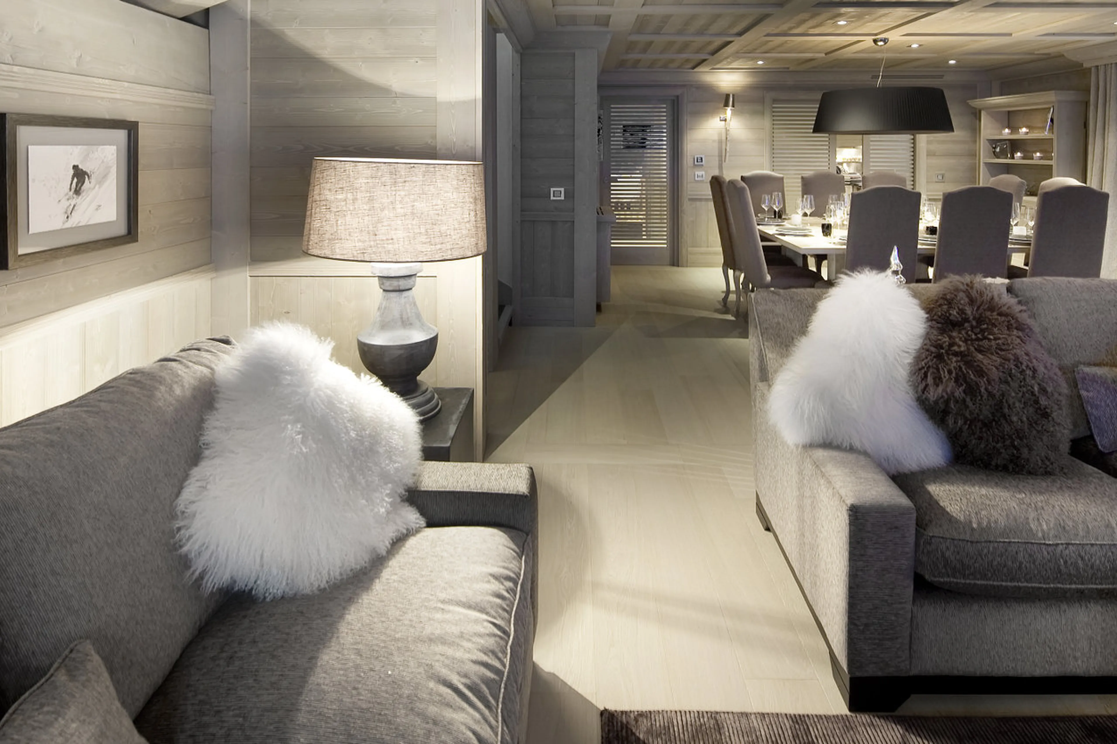 Exquisite interior finishes of Chalet White Pearl in Val d’Isere