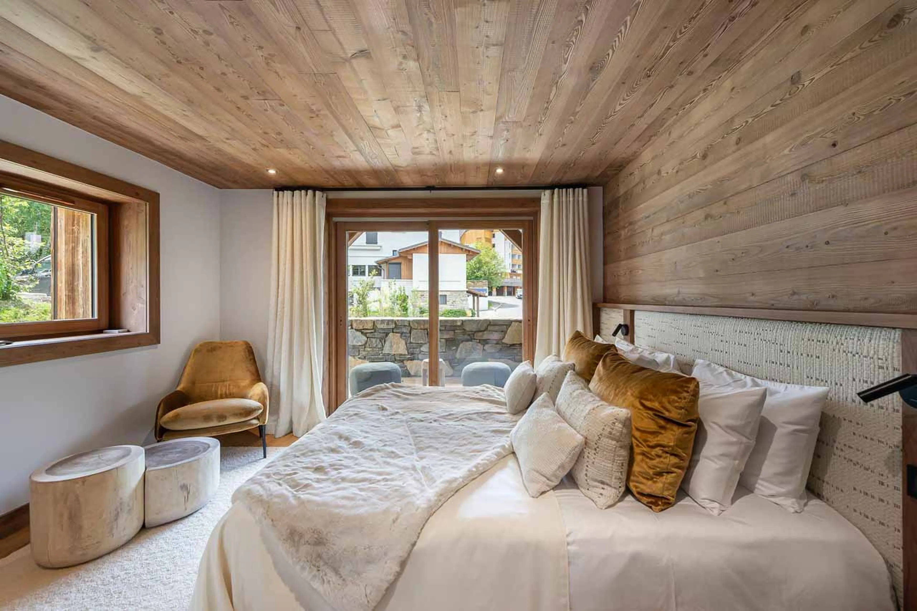 Bedroom five at Chalet Whymper in Megeve