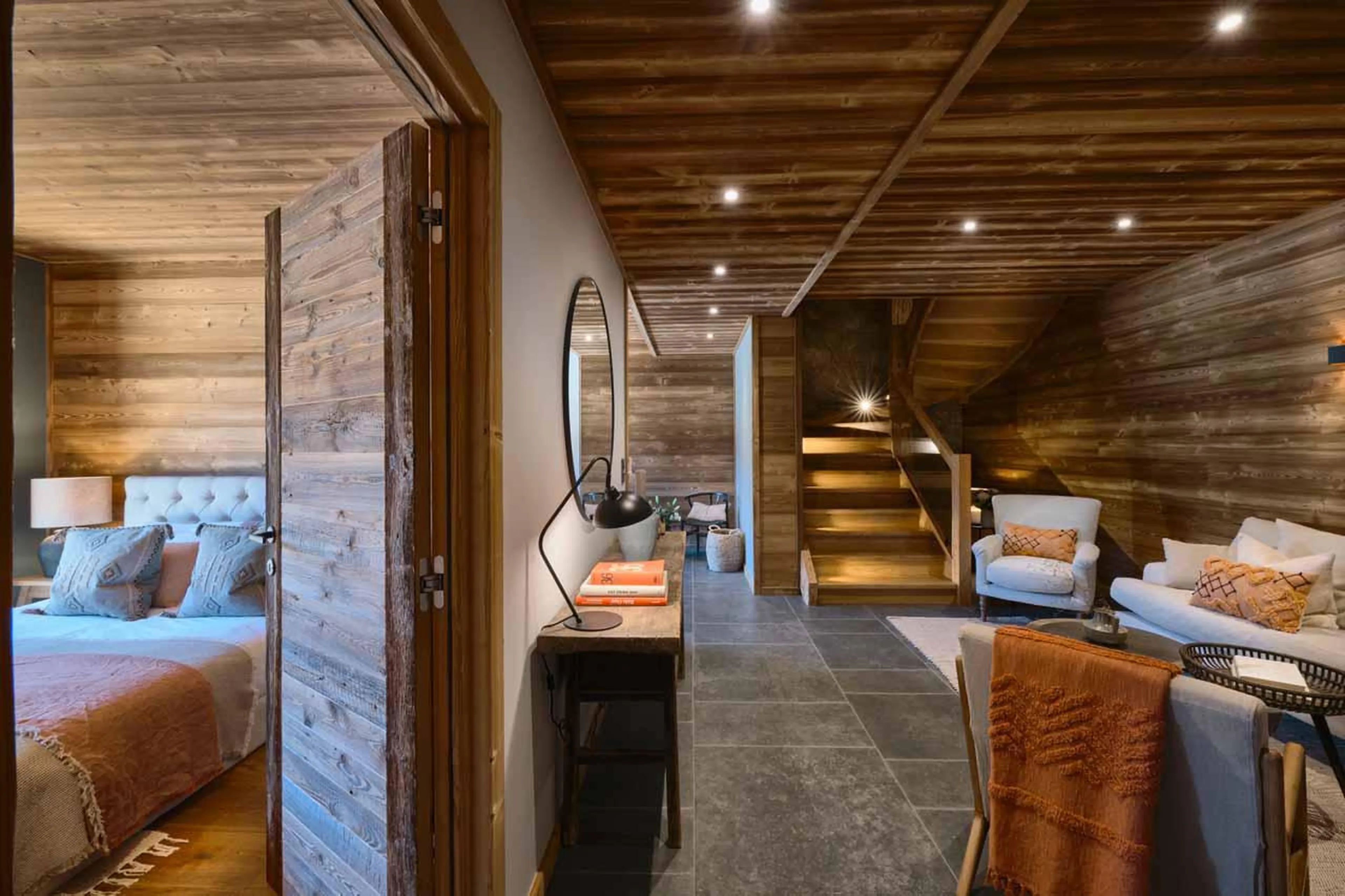 Entrance hall at Chalet Xanadu in Morzine